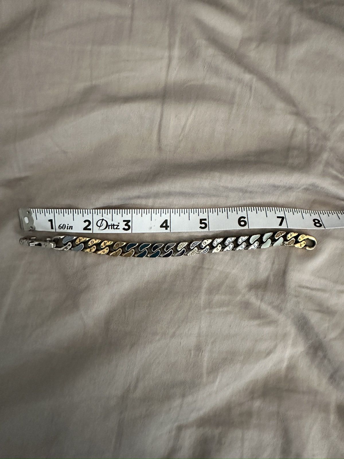 Louis Vuitton × Virgil Abloh Louis Vuitton Chain Links Patches Bracelet Size ONE SIZE - 8 Thumbnail