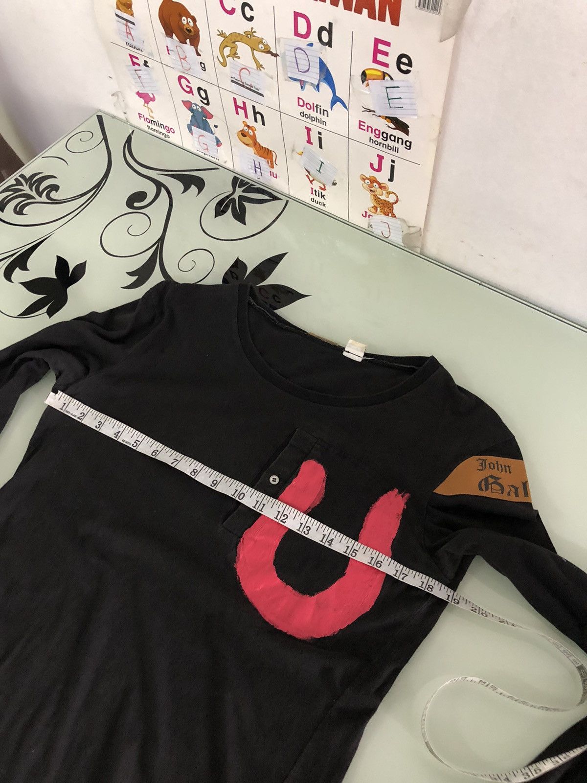 John Galliano Rare❗️Vintage 90s John Galliano Big Paint Design Long Sleeve Size US M / EU 48-50 / 2 - 16 Thumbnail