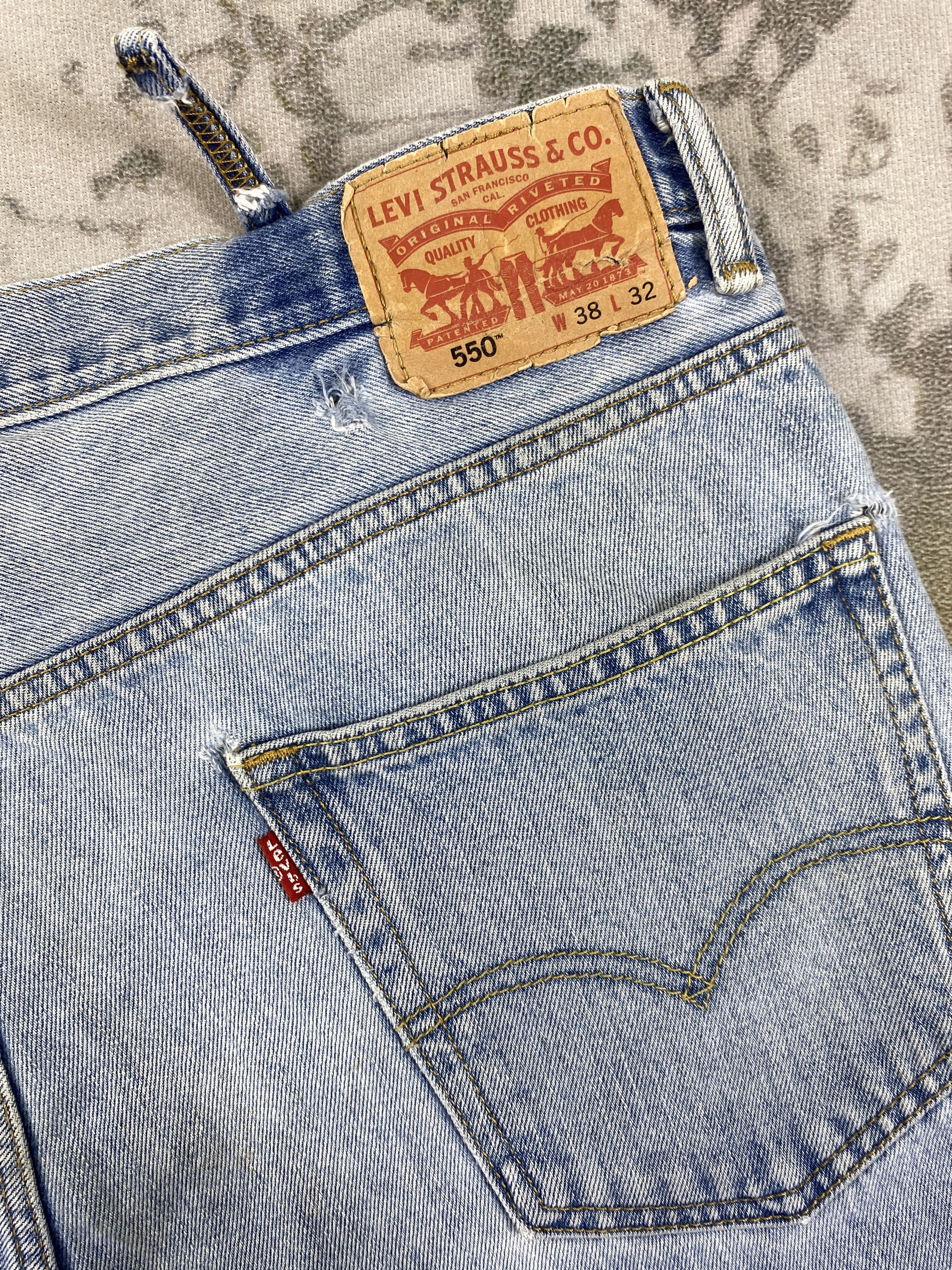 Levi's Mid Blue Vintage Levi's 550 Jeans 38x31.5 Denim -SJ010 Size US 38 / EU 54 - 13 Thumbnail