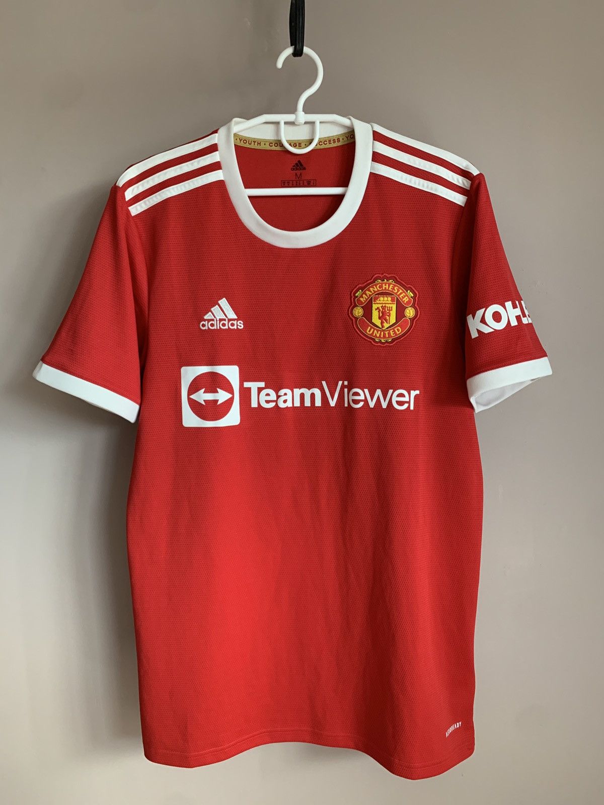 Adidas Manchester United 21/22 Home Football Shirt Adidas Soccer M Size US M / EU 48-50 / 2 - 1 Thumbnail