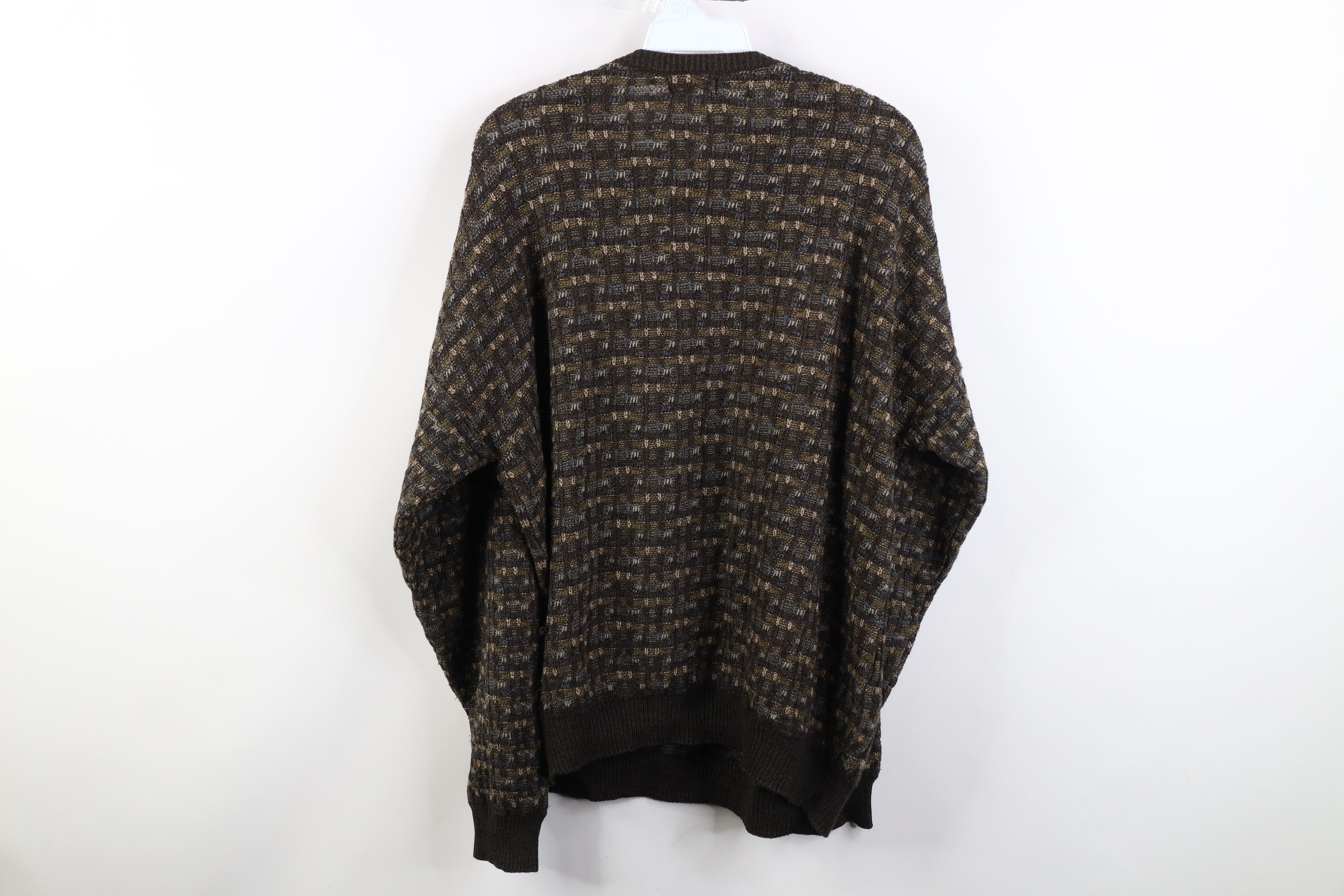 Vintage Vintage 90s Streetwear Ribbed Knit Sweater Earth Tone Size US L / EU 52-54 / 3 - 8 Thumbnail