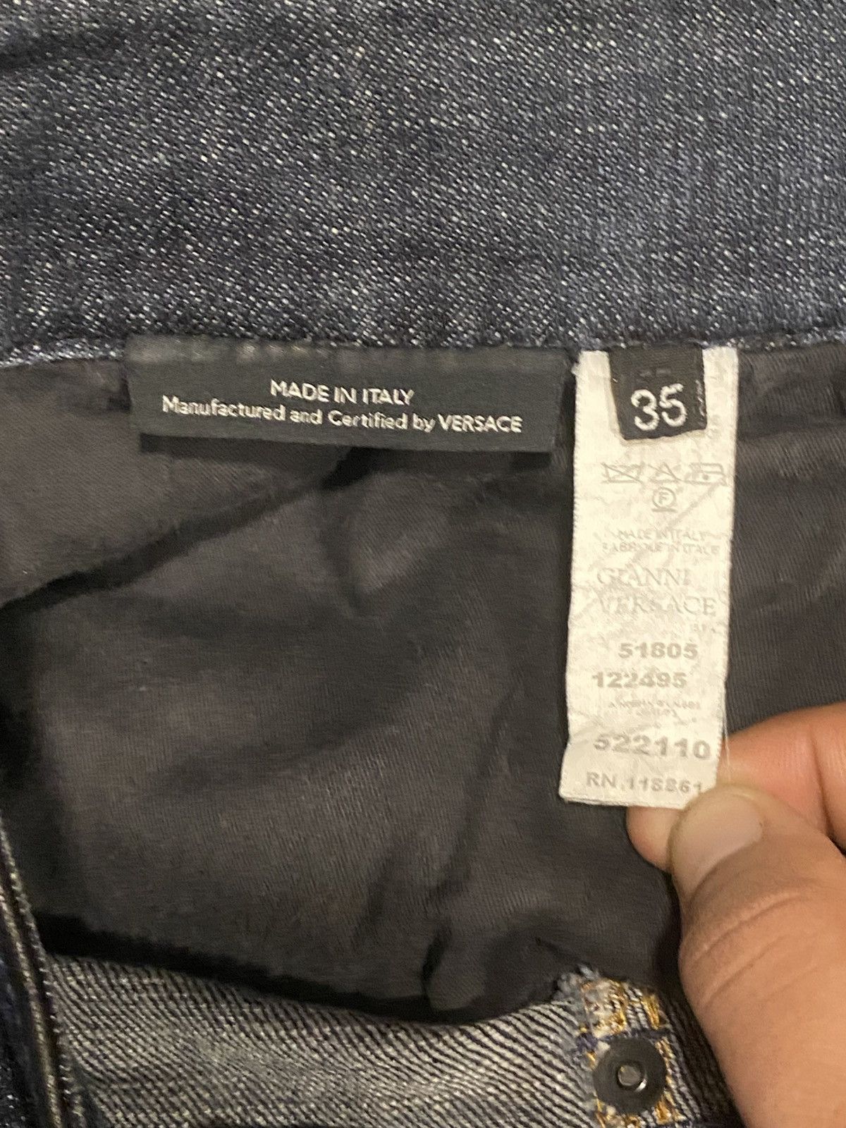 Versace × Versace Jeans Couture VINTAGE GIANNI VERSACE JEANS Size 35" - 6 Thumbnail