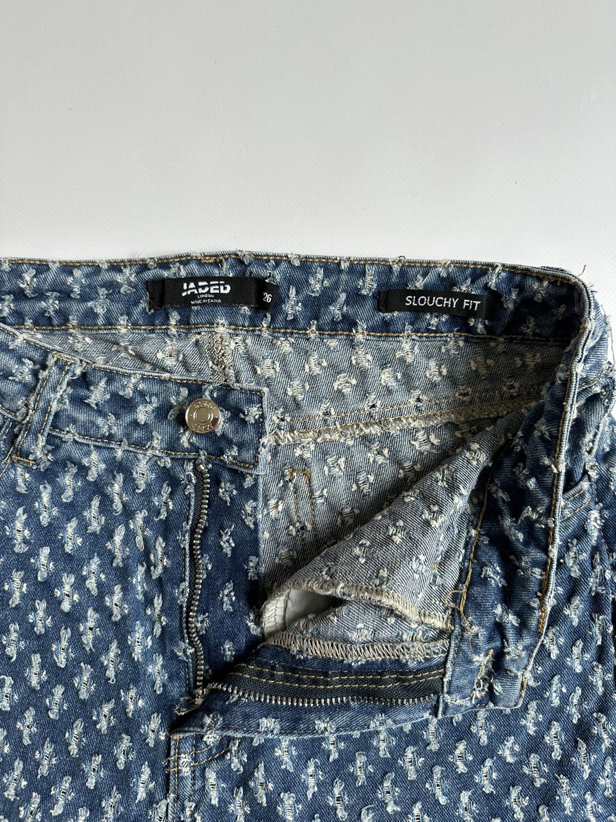 Other Jaded London Jeans Womens 26 Blue Distressed Boyfriend Size 26" / US 2 / IT 38 - 7 Thumbnail