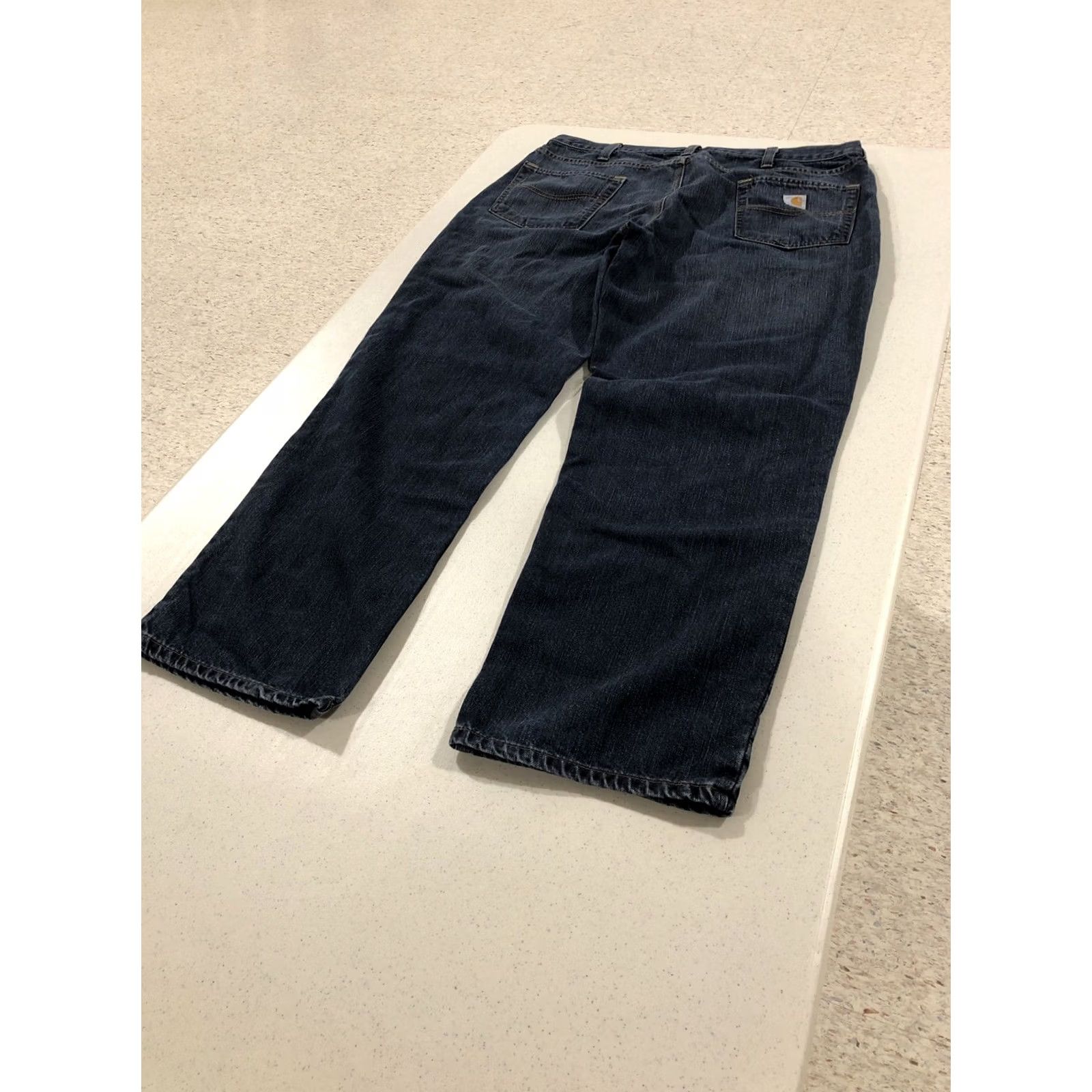 Carhartt CARHARTT Relaxed Fit Straight Leg Jeans Mens 40x31 Medium Wash Blue 100% Cotton Size US 40 / EU 56 - 3 Thumbnail