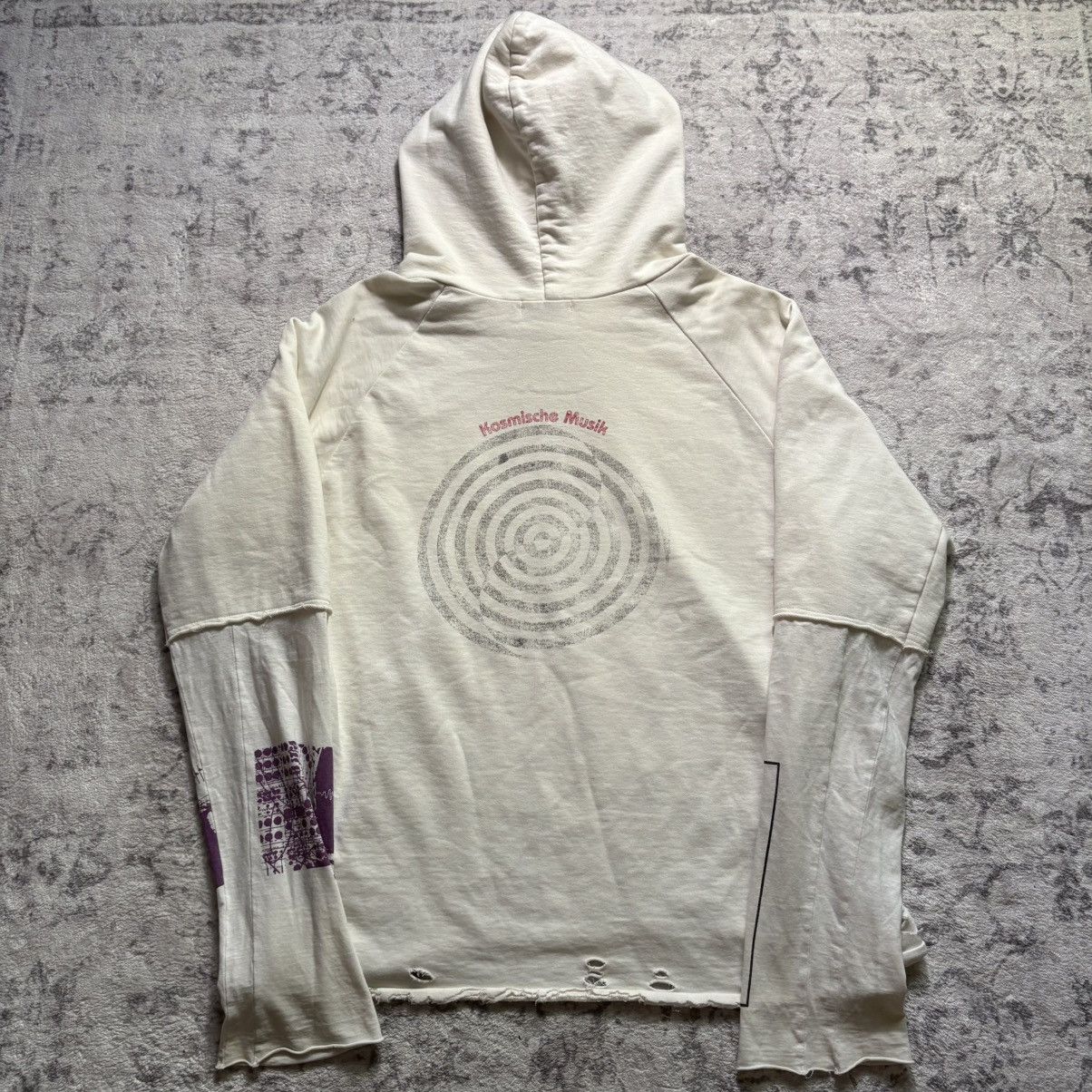 Undercover Undercover SS06 “T” Kosmische Musik Distressed Hoodie | 2 Size US M / EU 48-50 / 2 - 8 Thumbnail