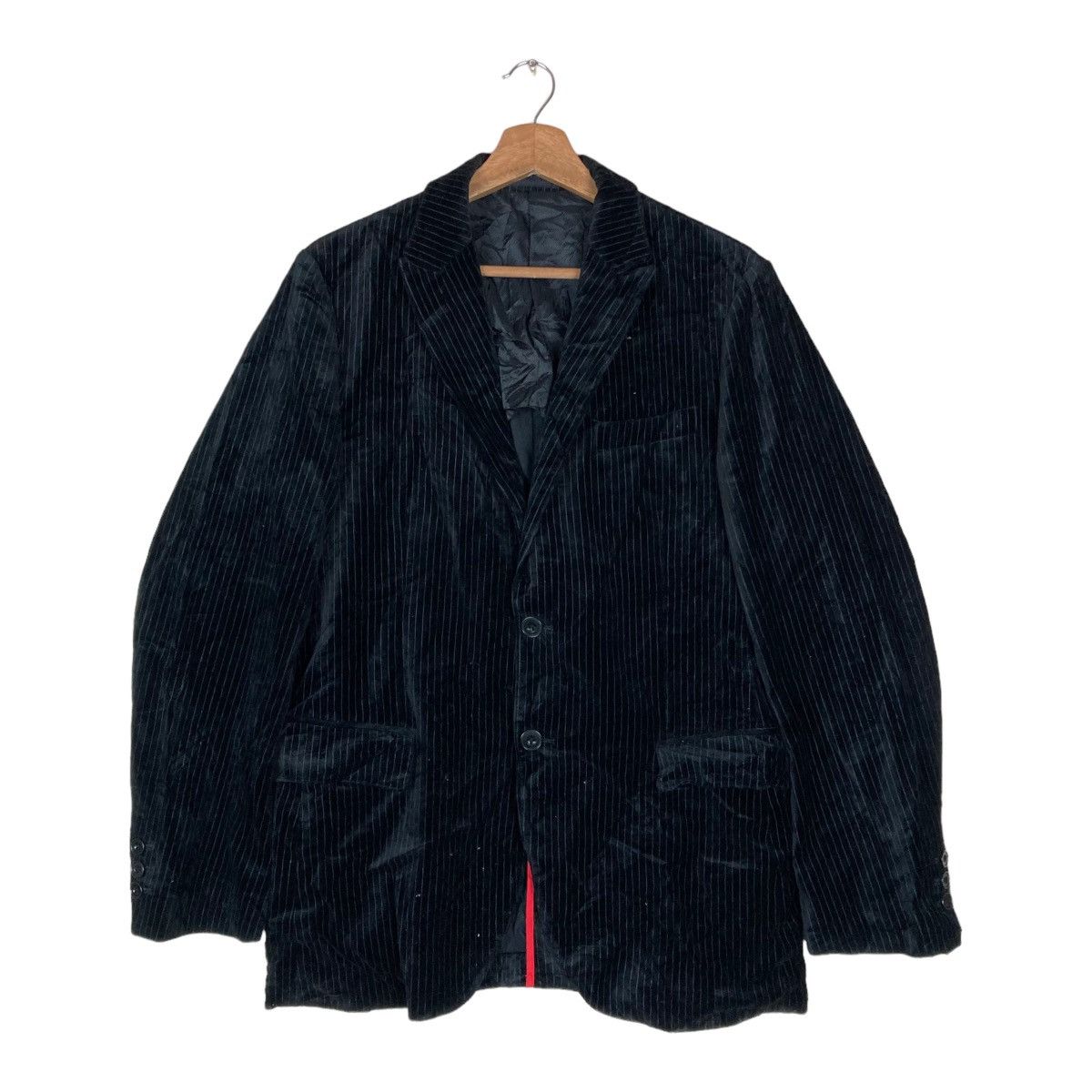 Vintage Vintage Semantic Design Flat Button Corduroy Blazer Jacket Size US L / EU 52-54 / 3 - 1 Thumbnail