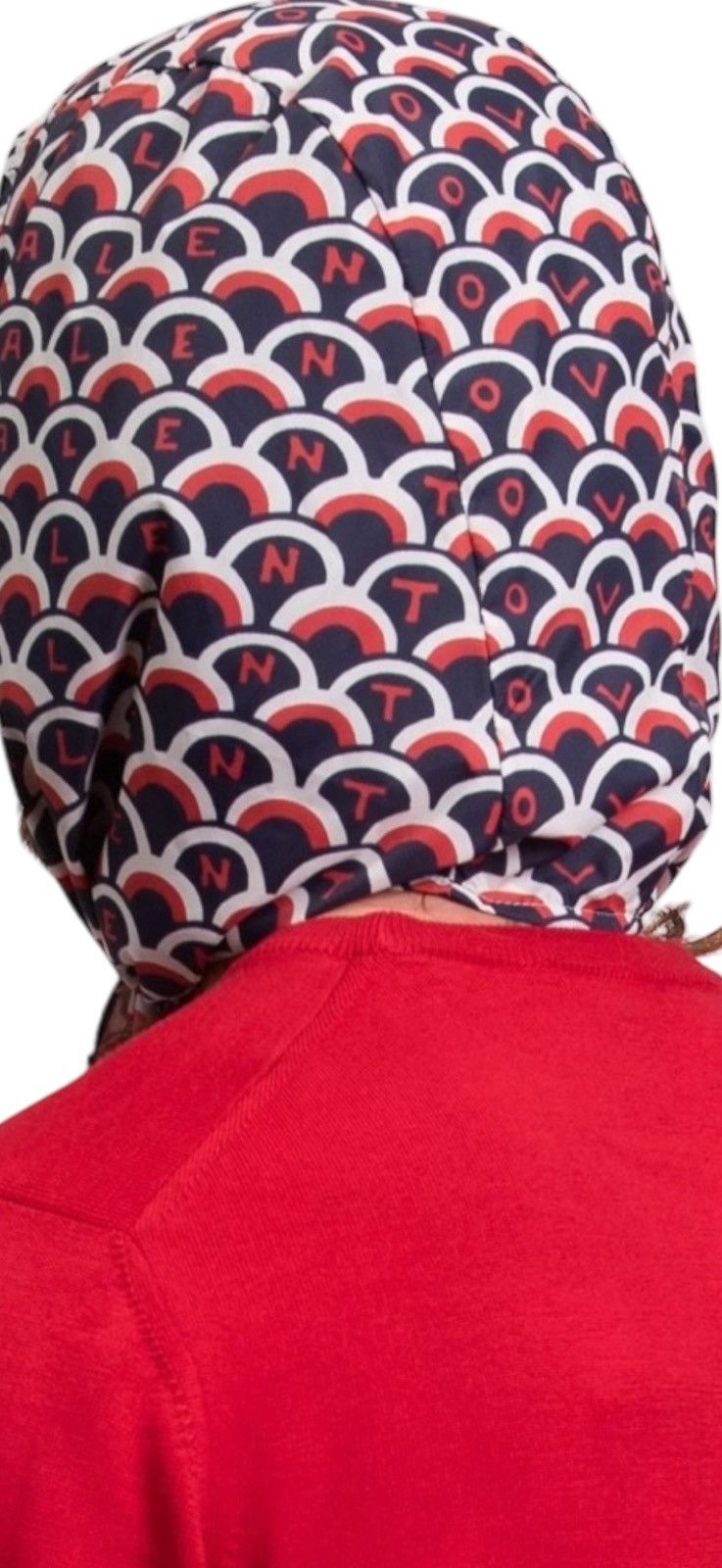 Valentino Valentino Headscarf in Red & Blue Size ONE SIZE - 2 Thumbnail