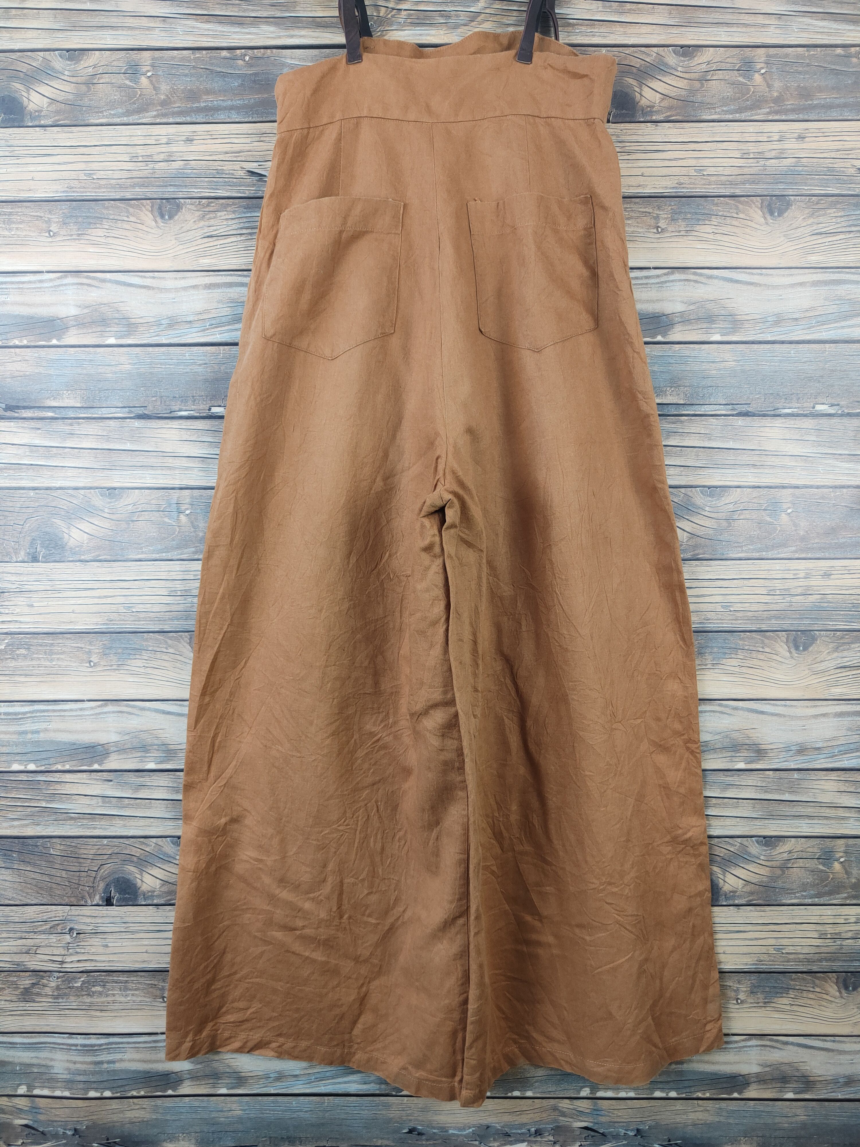 Japanese Brand × Vintage Streetwear Vintage Japan Brand Brown Adjust Strap Jumpsuit Size 26" / US 2 / IT 38 - 12 Thumbnail