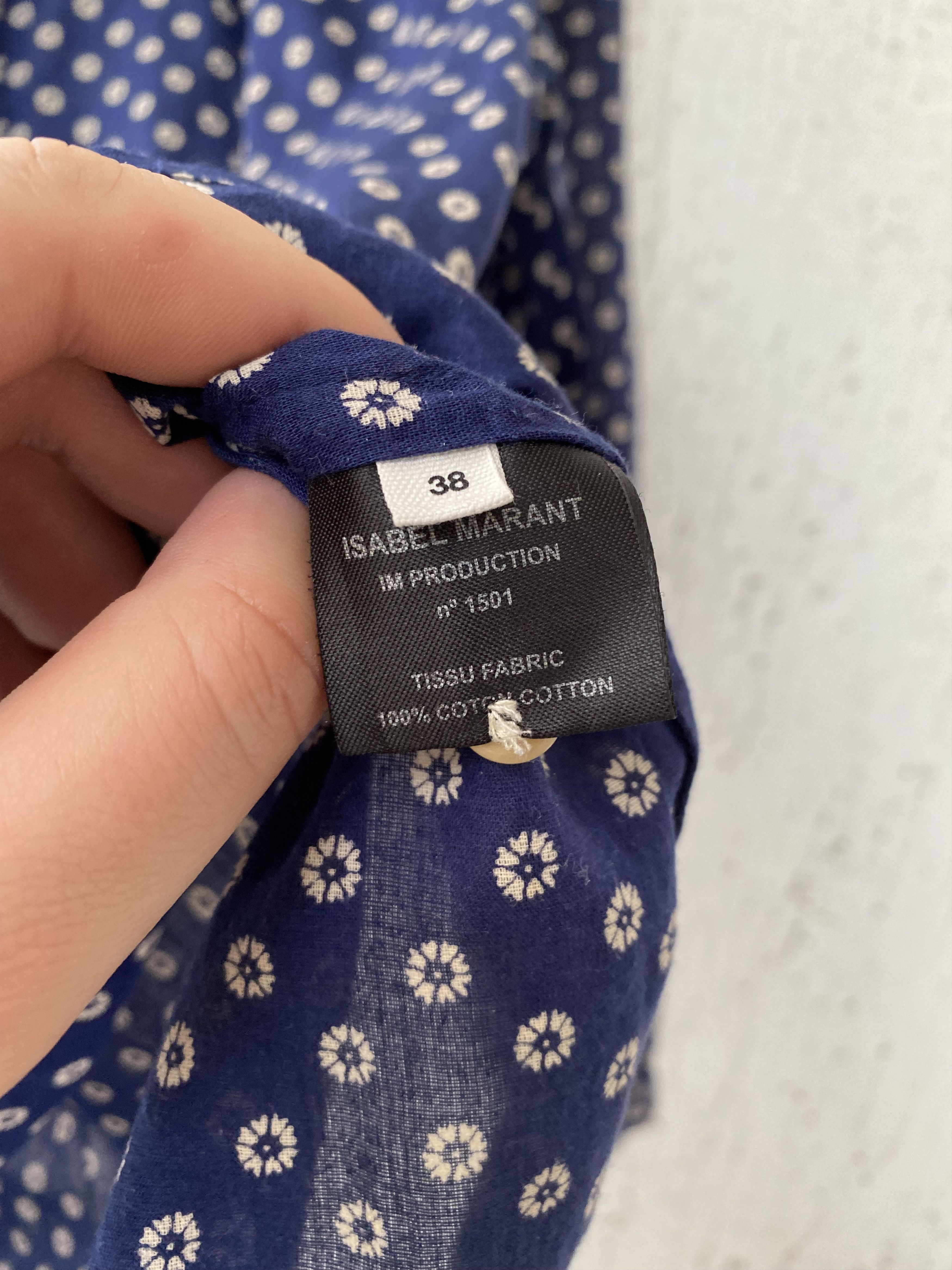 Isabel Marant patterned half button shirt Size US M / EU 48-50 / 2 - 5 Thumbnail