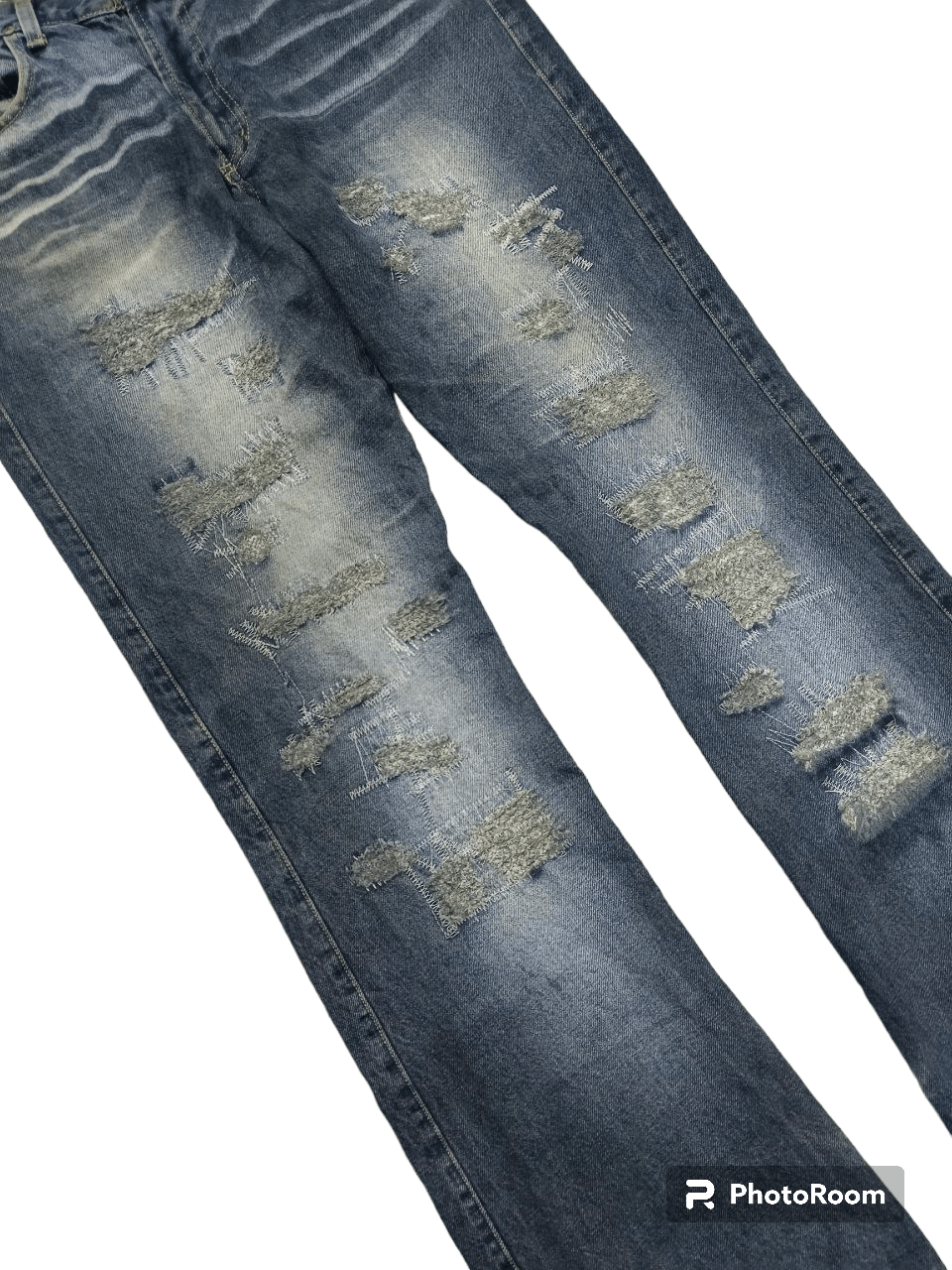 Japanese Brand FLARE SICK ROY KOMPA DENIM COLLECTION Size US 34 / EU 50 - 3 Thumbnail
