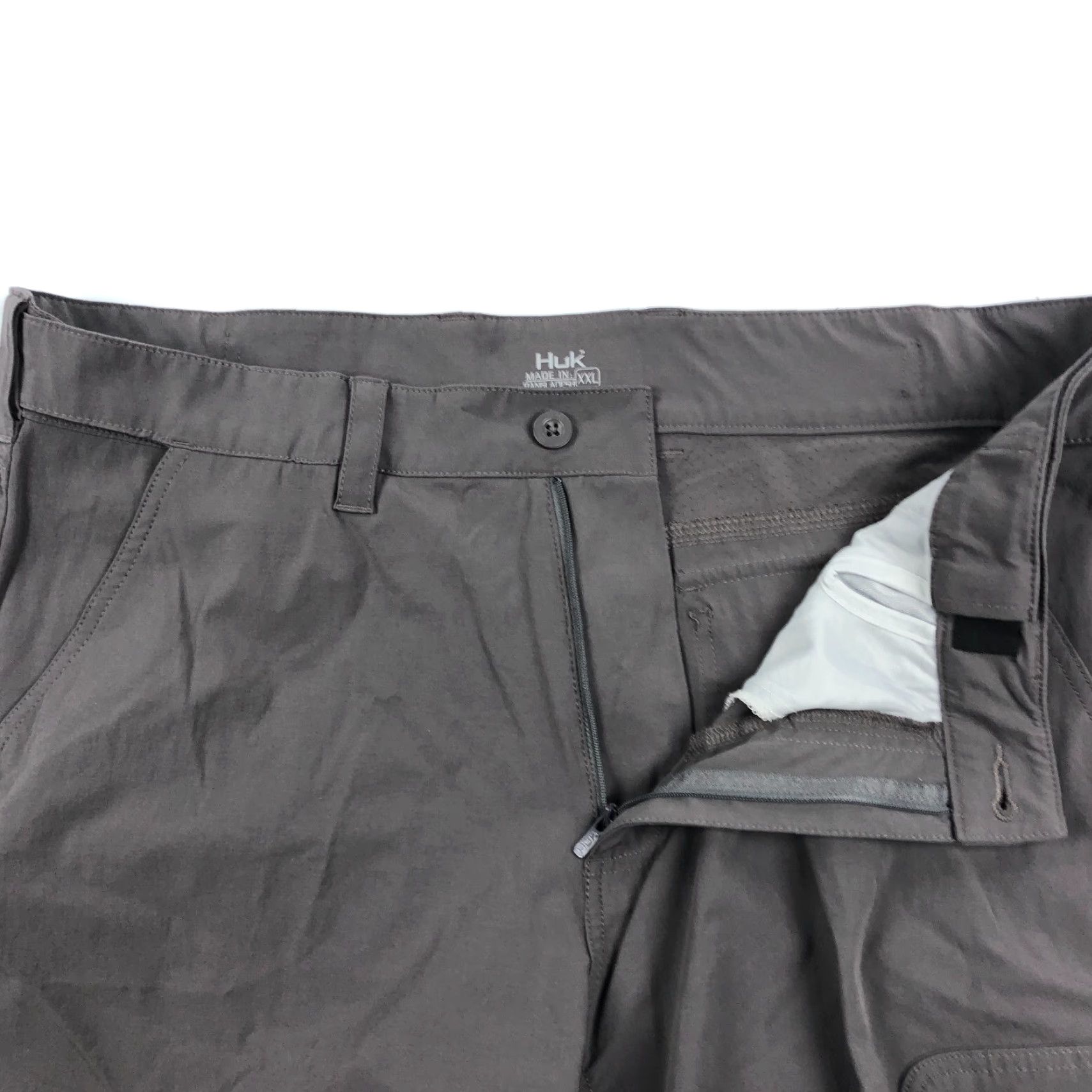 Vintage Huk Fishing Shorts Mens XXL Next Level Performance 10.5" Inseam Gray NXTLVL Shorts Men Gray Weekend Fishing 10.5in Inseam NF NXTLVL Size US 39 - 6 Thumbnail