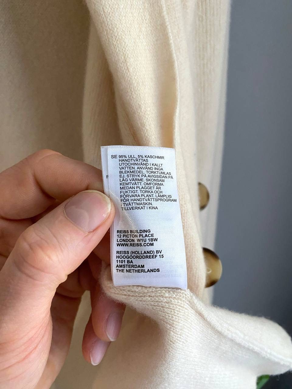 Reiss Reiss Sara Women's Wool/Cashmere Double Breasted Cardigan, M Size M / US 6-8 / IT 42-44 - 12 Thumbnail