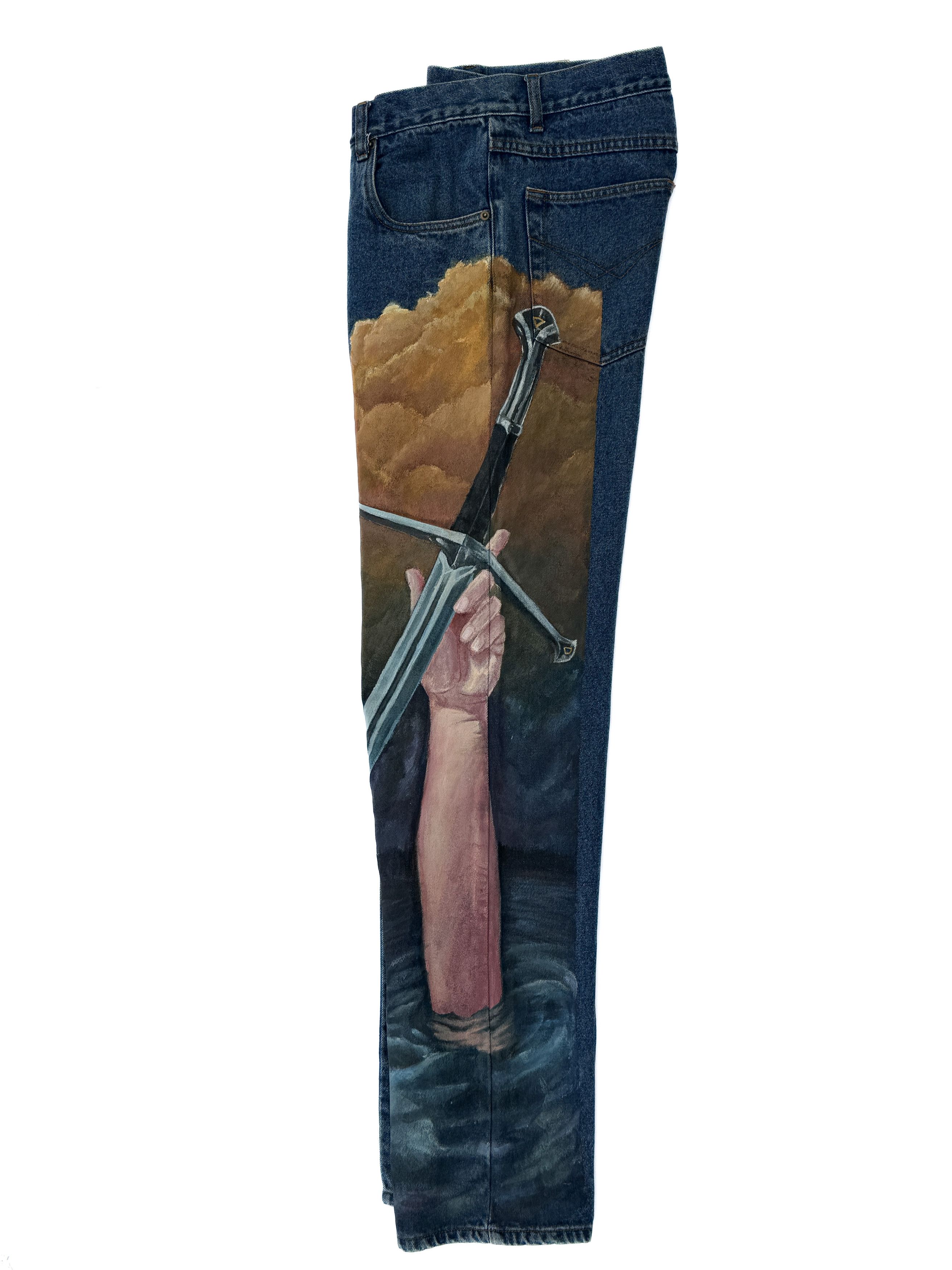 Other Lady of The Lake - Custom Jeans Size US 33 - 2 Thumbnail