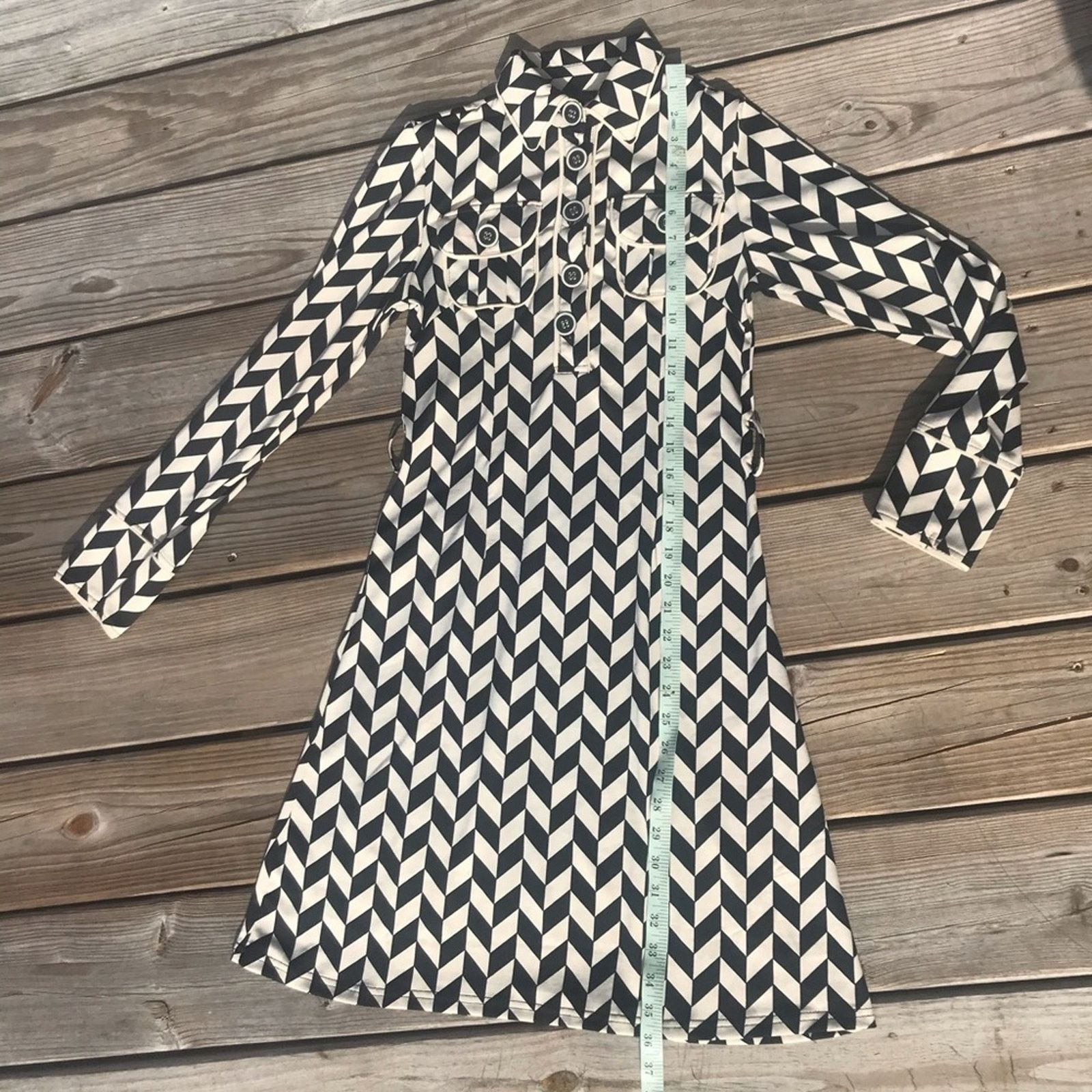Bcbgmaxazria BCBGMaxAzria funky shirt dress retro vibe Size XS / US 0-2 / IT 36-38 - 10 Thumbnail