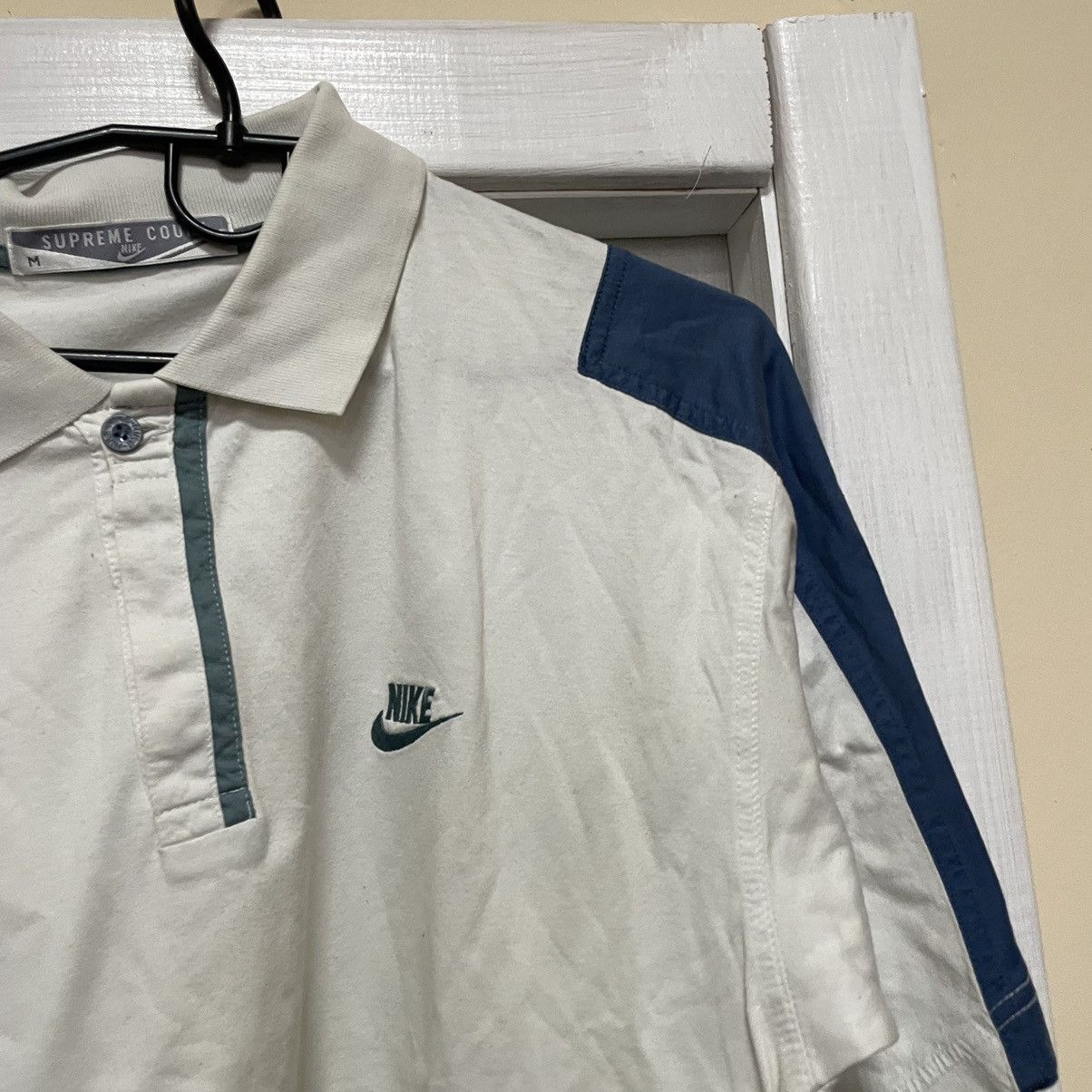 Nike × Vintage Vintage Nike SUPREME Challenge Court Polo Shirt Andre Agassi Size US M / EU 48-50 / 2 - 3 Thumbnail