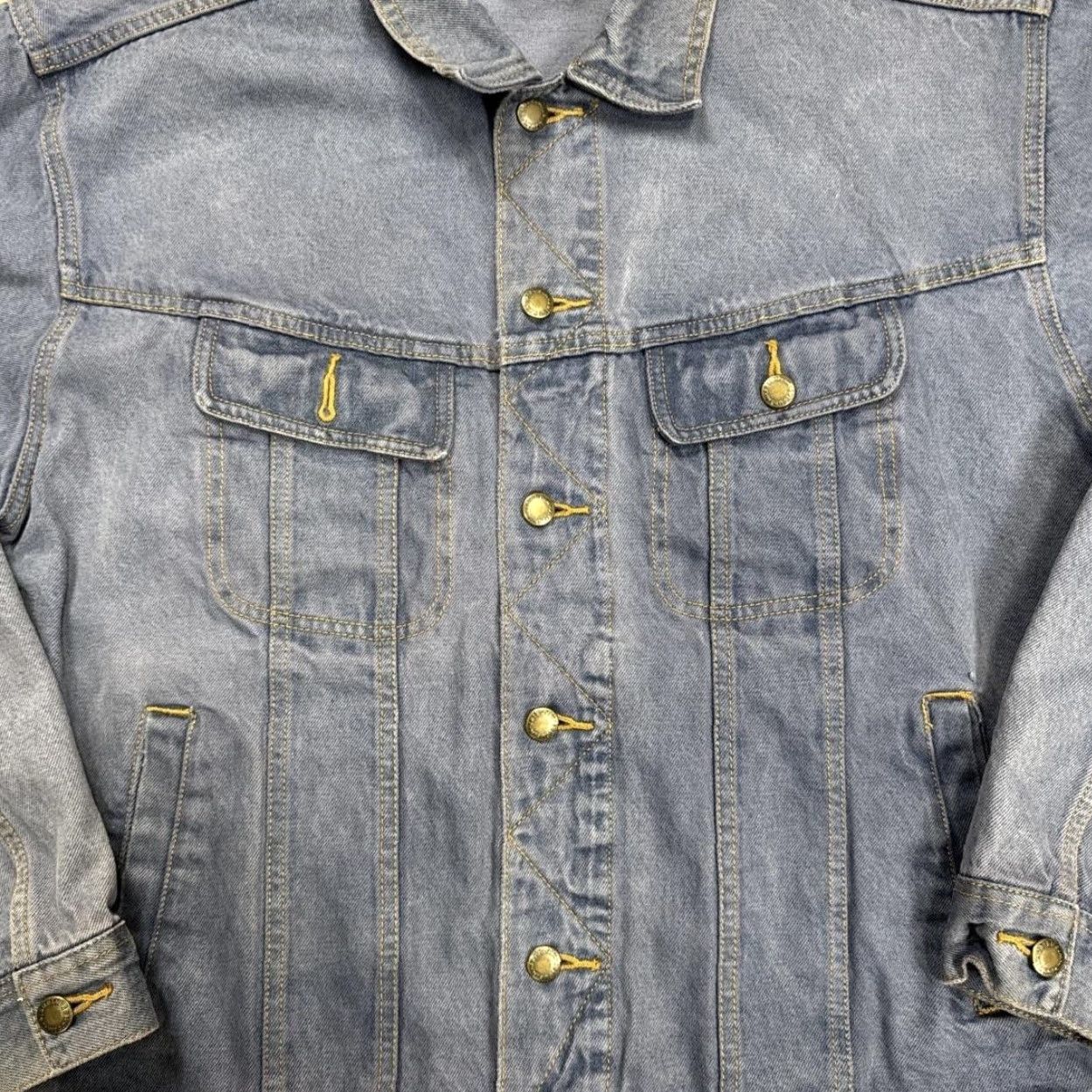 Wrangler VINTAGE Wrangler Jacket Mens XL Denim Trucker Button Front Pockets Casual Workwear Blue Denim Bomber Style Size US XL / EU 56 / 4 - 4 Thumbnail