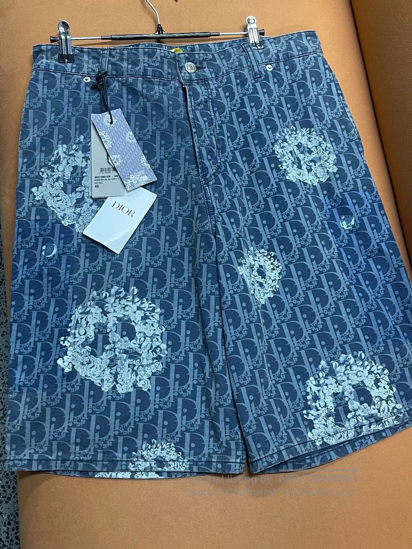 Dior DIOR x Denim Tears SS23 Logo Print Denim Shorts. Size US 30 / EU 46 - 1 Thumbnail