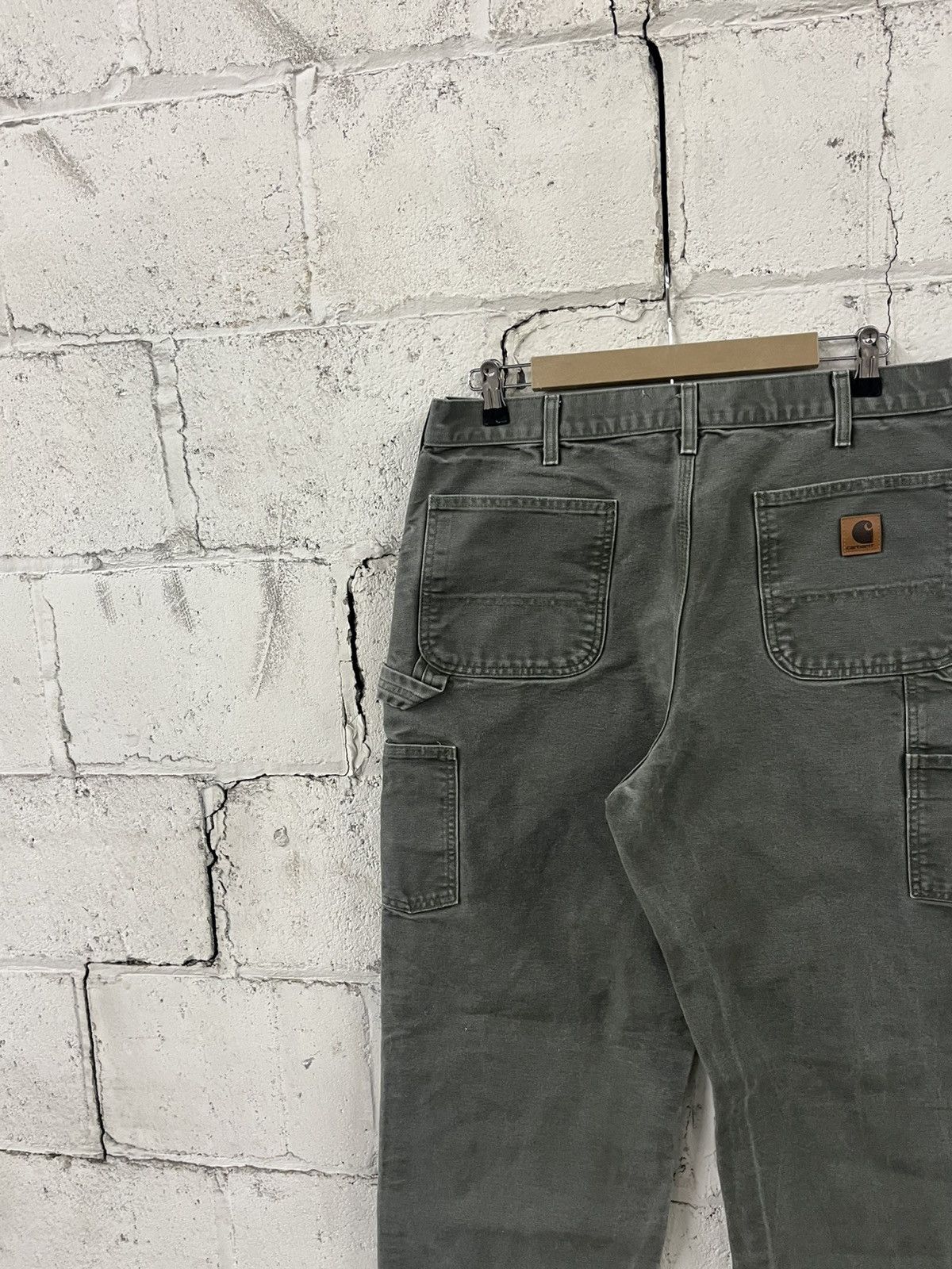 Carhartt Carhartt carpenter cargo pants vintage baggy moss green Size US 34 / EU 50 - 4 Thumbnail