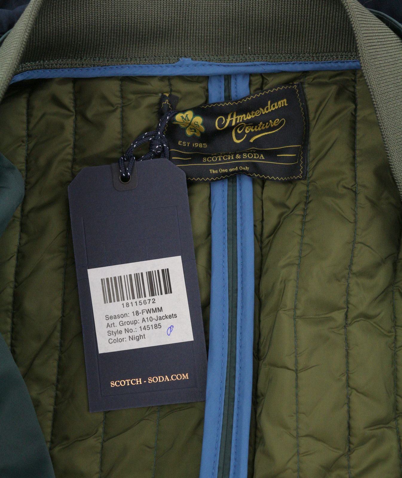 Scotch & Soda M Navy Lightweight Removable Lining 2in1 88478 Size US M / EU 48-50 / 2 - 9 Thumbnail
