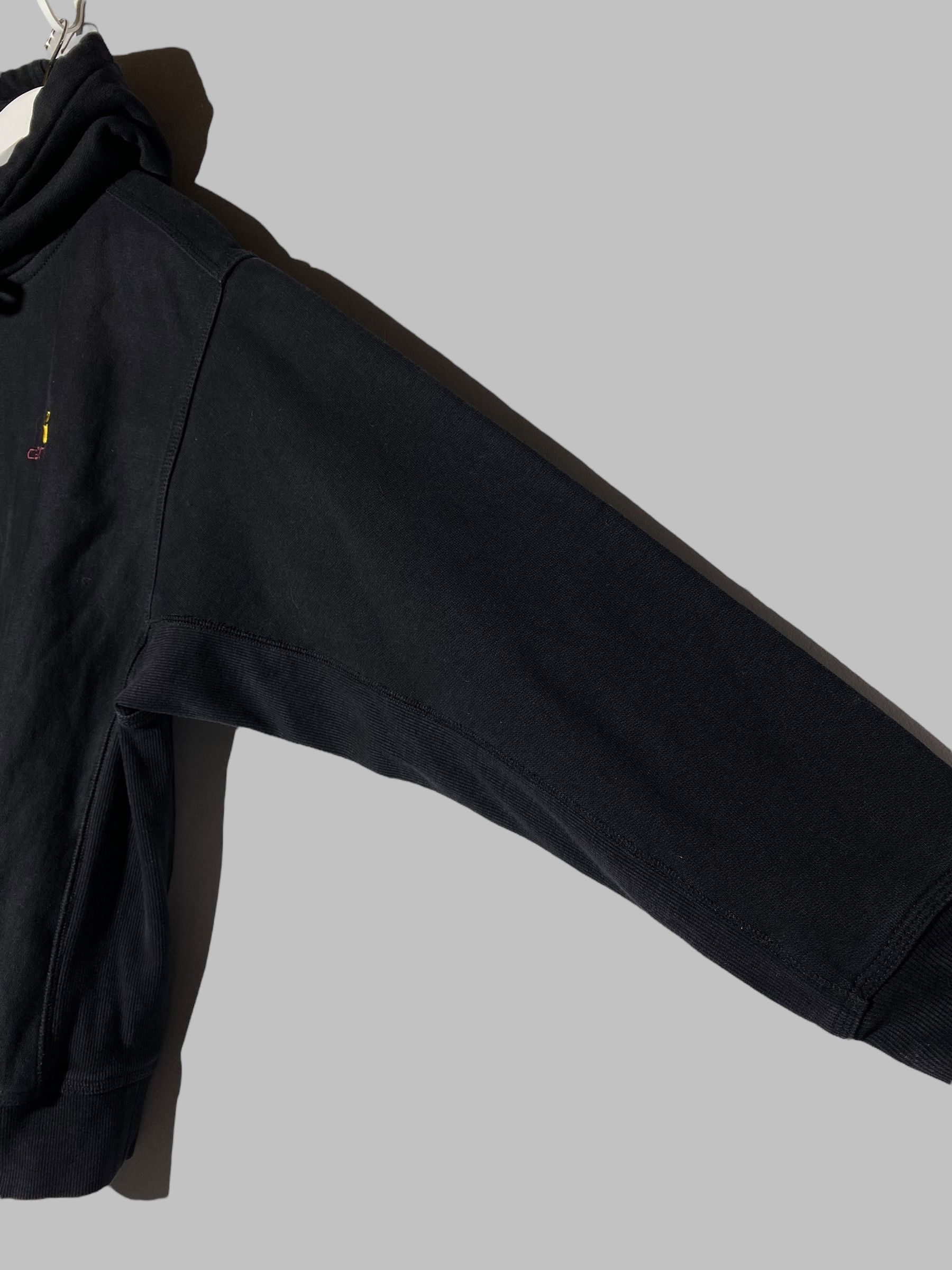 Carhartt 🔥 00s CARHARTT TOTAL BLACK AMERICAN SCRIPT HOODIE Y2K STYLE Size US M / EU 48-50 / 2 - 10 Thumbnail