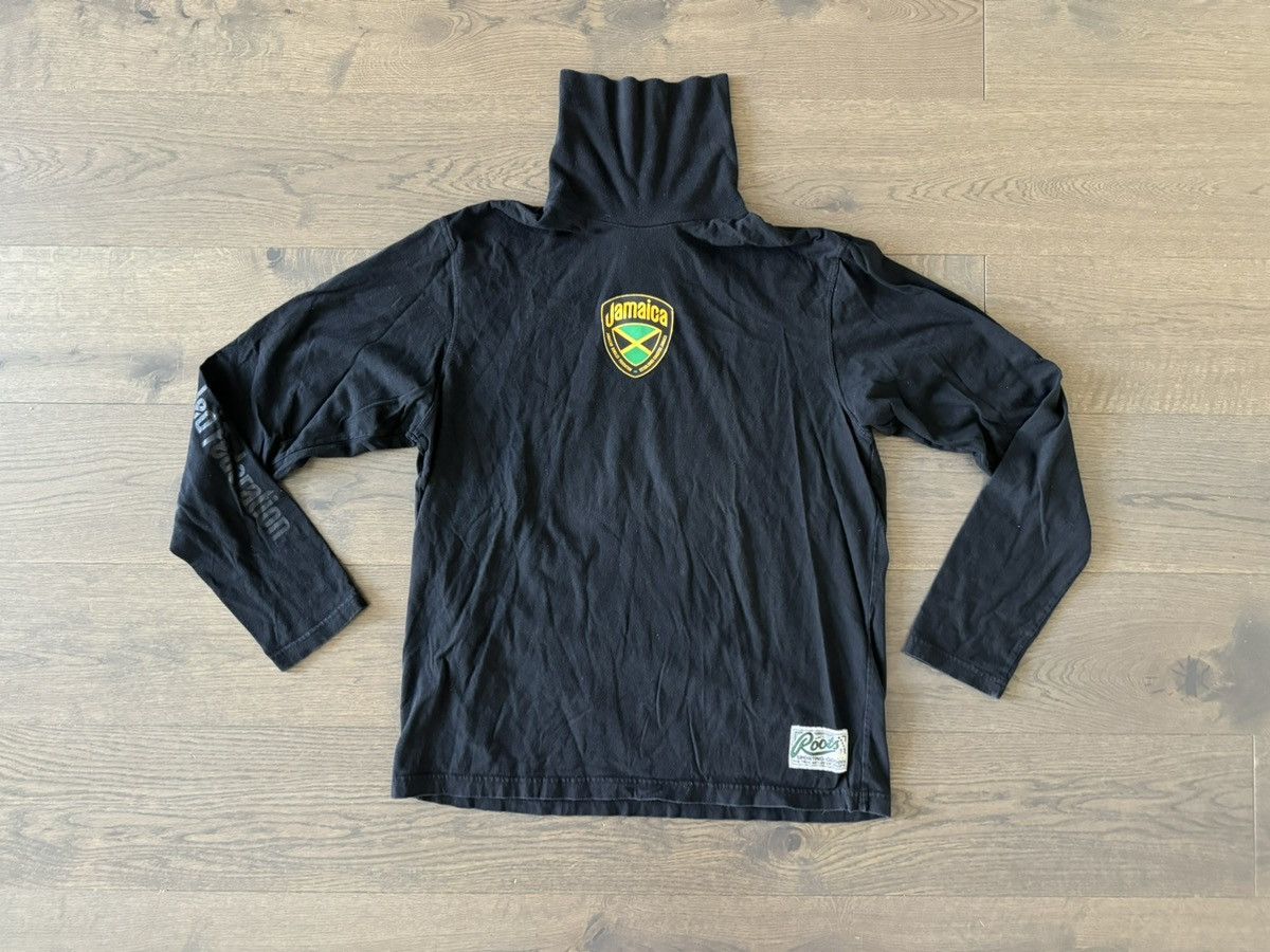 Roots × Vintage Roots Jamaican Bobsled Federation Vintage Black Turtle Neck Size US XXL / EU 58 / 5 - 1 Thumbnail