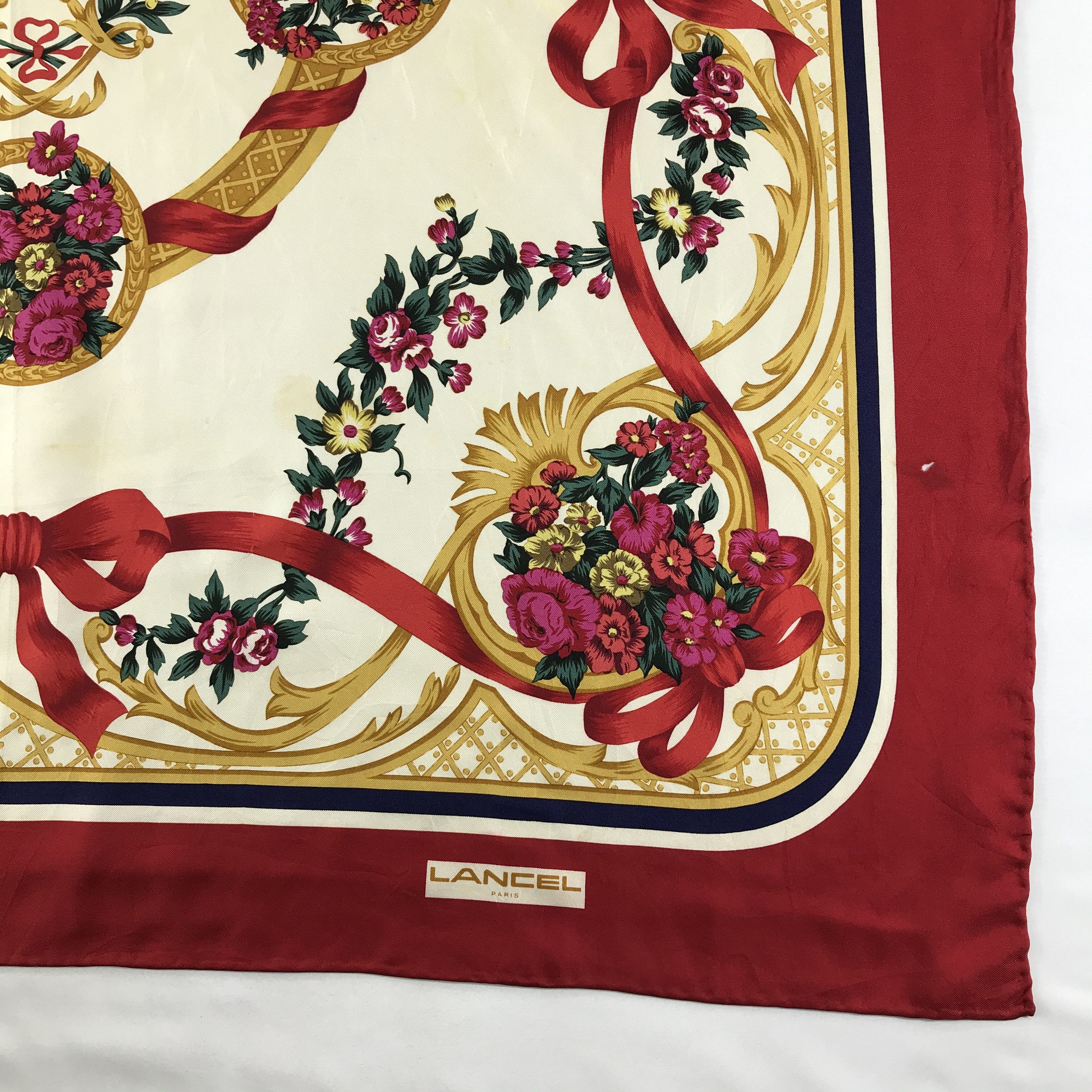 Lancel Vintage lancel Silk Scarf Size ONE SIZE - 4 Thumbnail