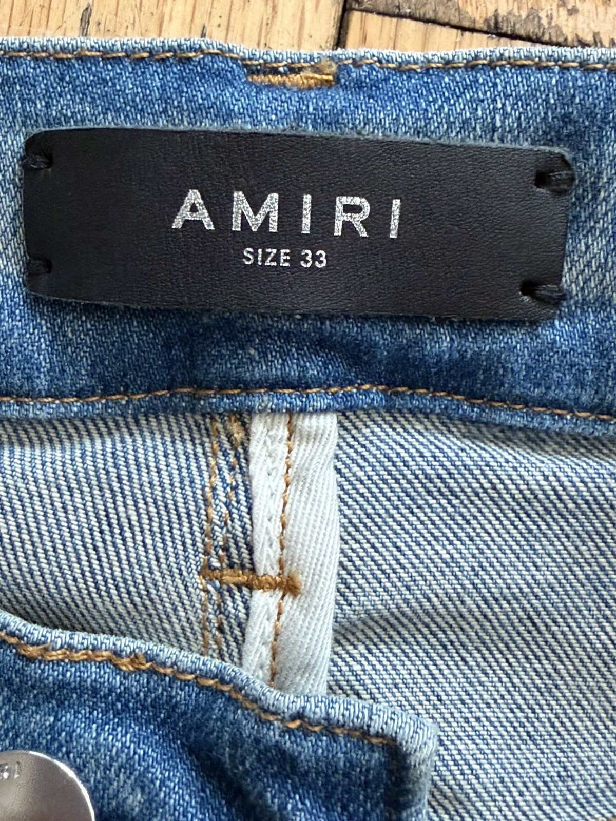 Amiri AMIRI distressed skinny-fit jean Size US 33 - 3 Thumbnail