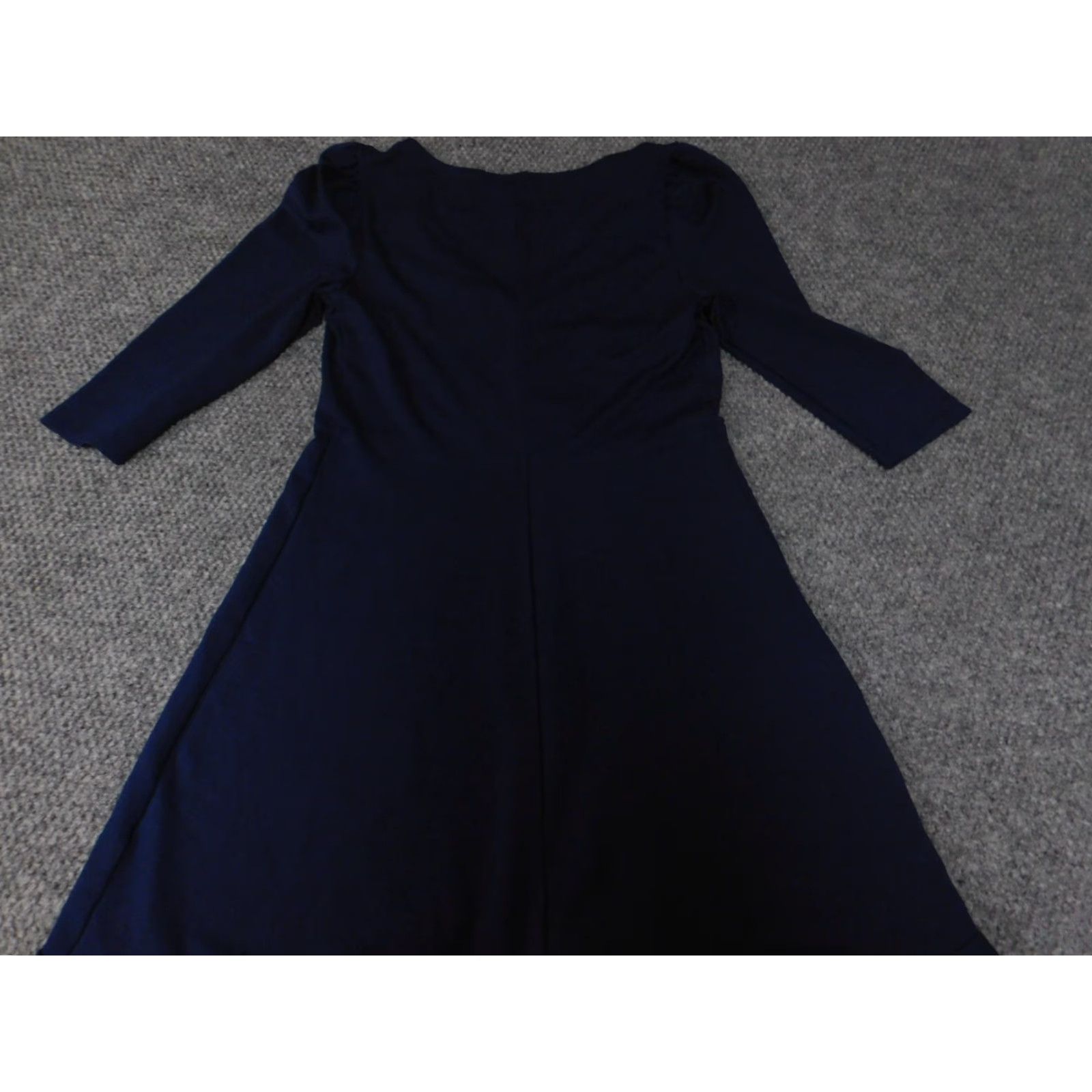 Express Express Dress Women Long A-Line Blue Medium M Rayon Stretch Casual Classic Dolman Sleeve Crew Neck Pullover Solid Size M / US 6-8 / IT 42-44 - 7 Thumbnail