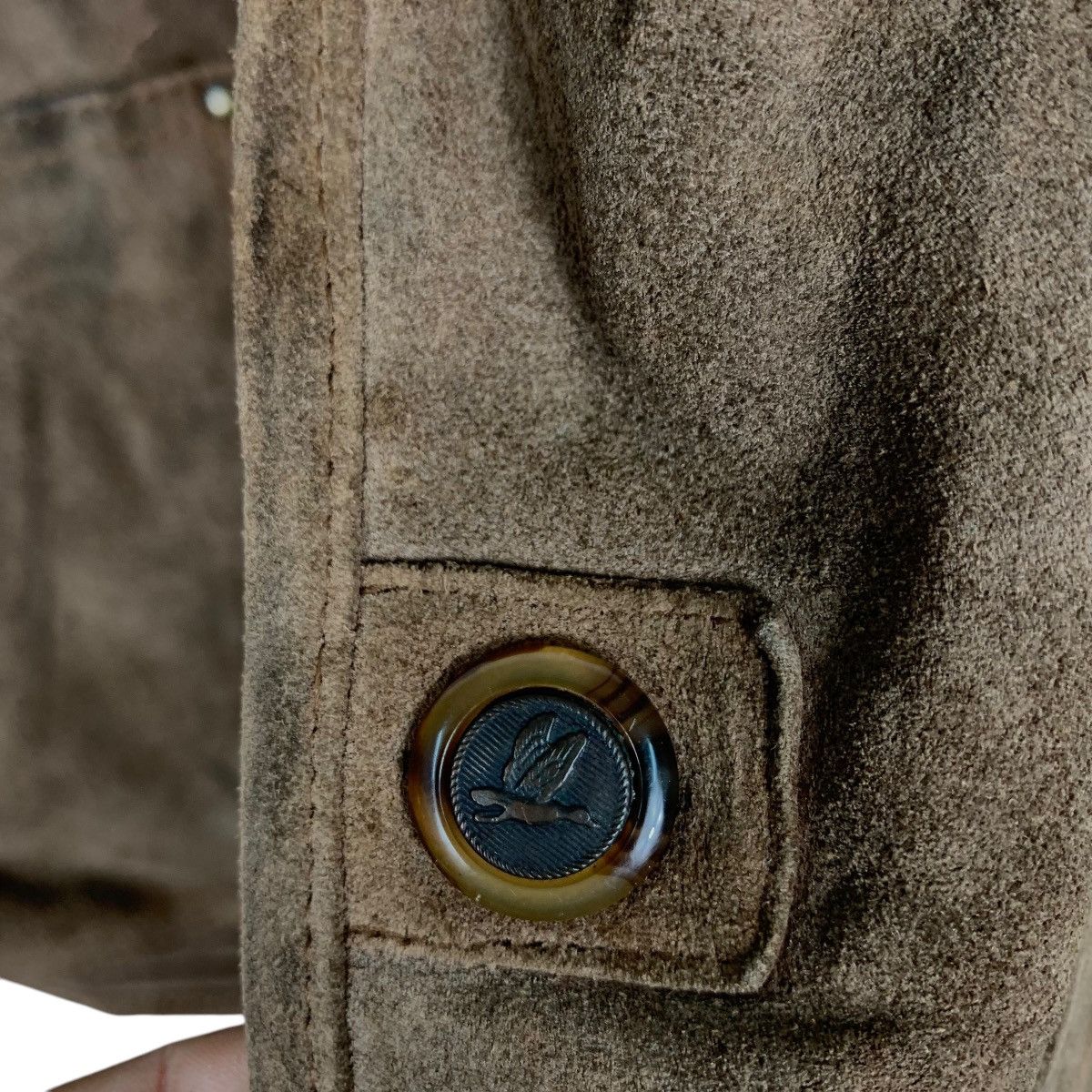 Japanese Brand TARGET Classic Retro Suede Leather Vest #1859-C81 Size US L / EU 52-54 / 3 - 12 Thumbnail