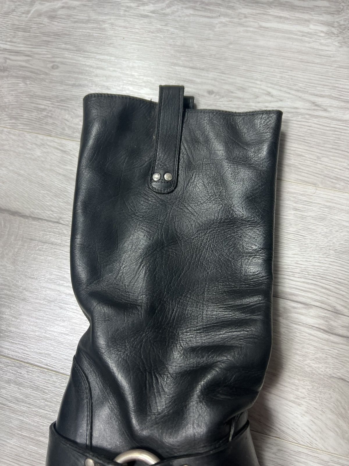 Dolce & Gabbana Dolce Gabbana Black Leather High Heel Boots D&G Y2K Style Size US 7.5 / IT 37.5 - 17 Thumbnail