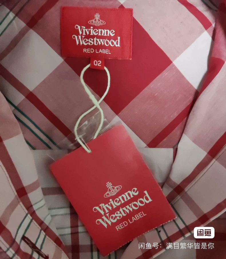 Vivienne Westwood Vivienne Westwood size02 Classic lace red checkered shirt a Size M / US 6-8 / IT 42-44 - 5 Thumbnail