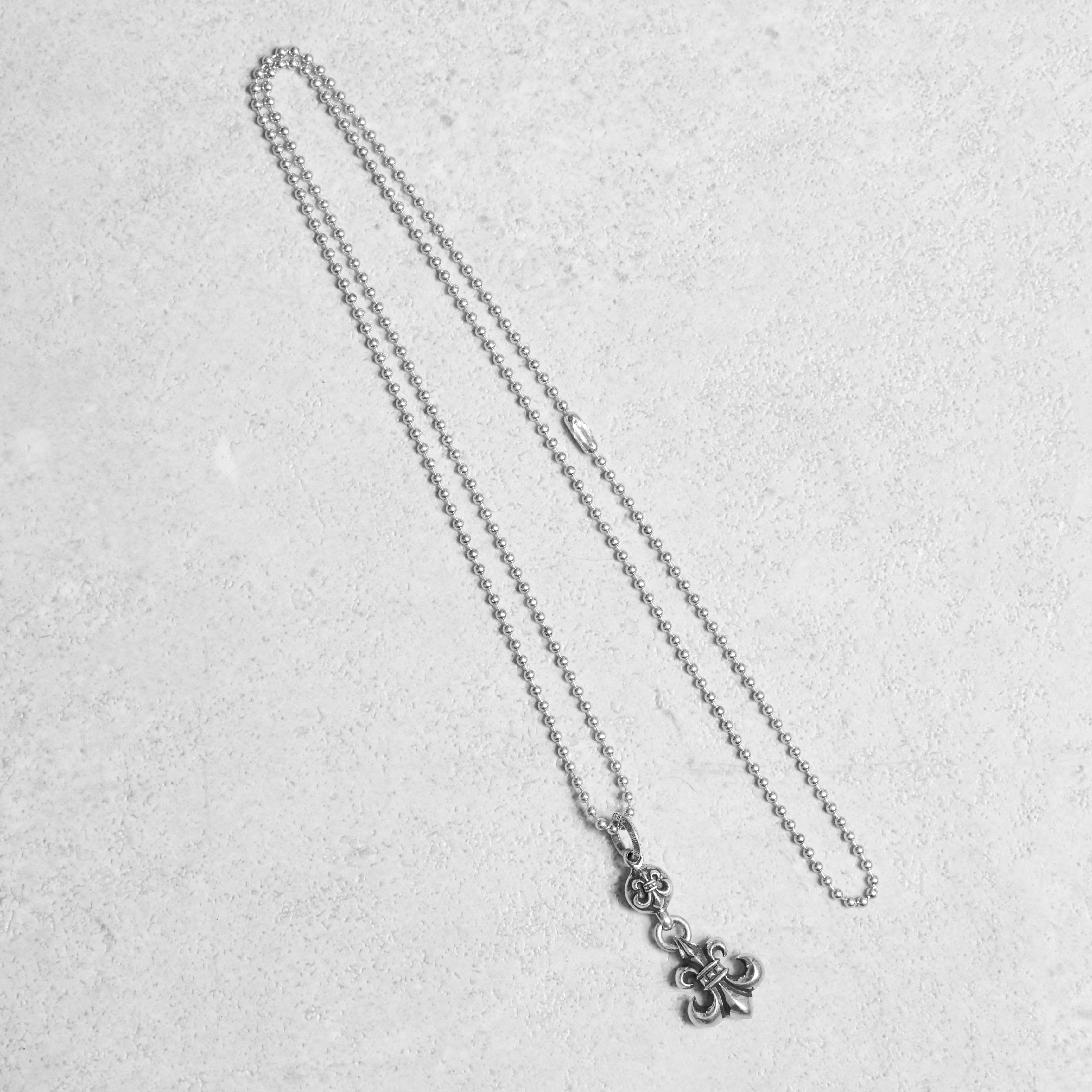 Chrome Hearts CHROME HEARTS One Ball BS Fleur Silver Necklace Size ONE SIZE - 3 Thumbnail