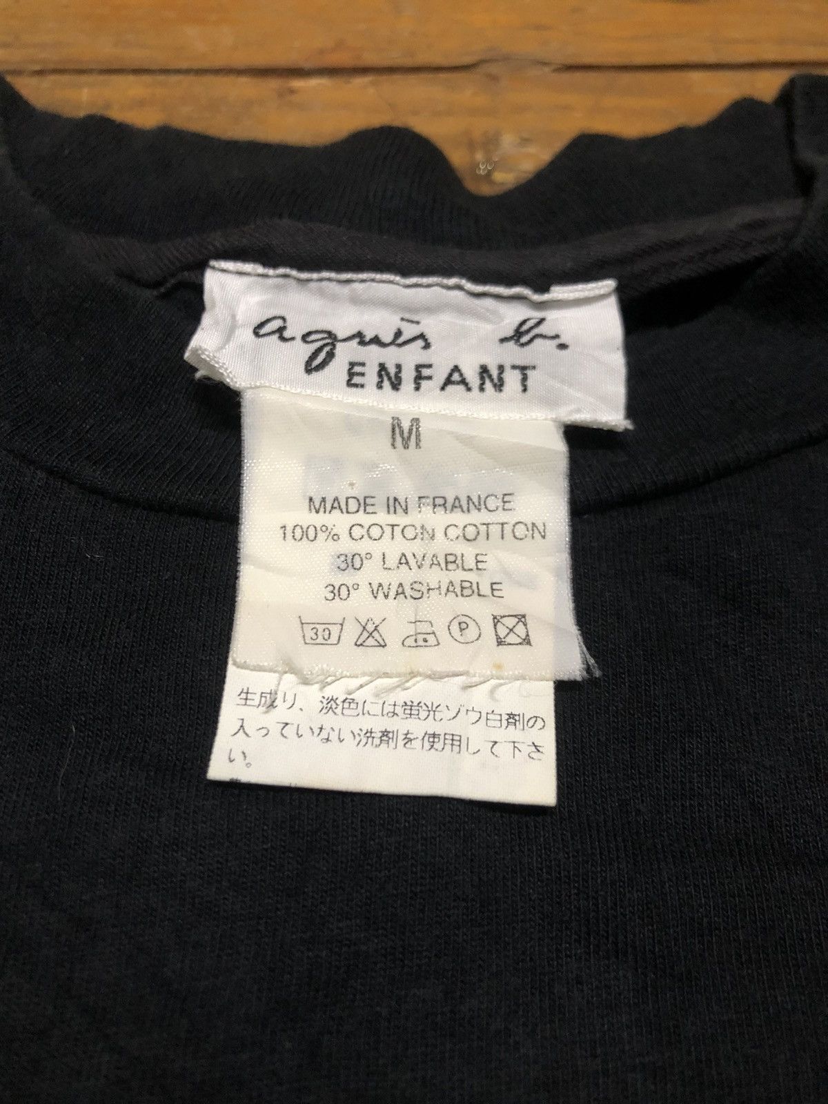 Designer × Vintage × agnes b. Hype 90s Agnes B Enfant Paris Kids Printed Tee Size XXS / US 00 / IT 34 - 4 Thumbnail