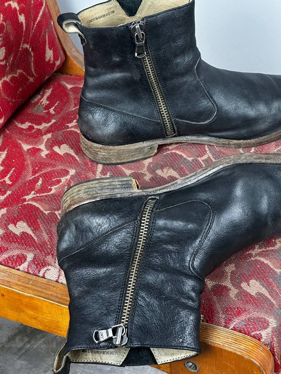 John Varvatos John Varvatos Avant Garde Leather Boots Size US 12 / EU 45 - 8 Thumbnail