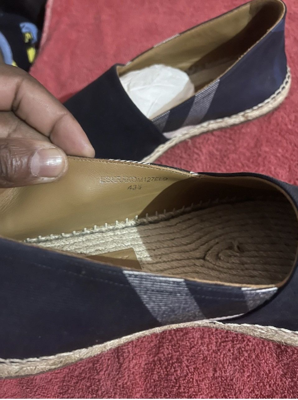 Burberry Burberry Navy Blue Espadrilles Size US 10.5 / EU 43-44 - 4 Thumbnail