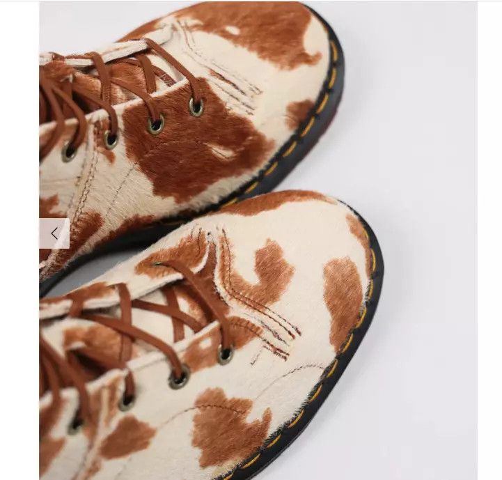 Dr. Martens CHURCH MONKEY BOOTS CALF HAIR IN JERSEY COW Size US 7 / IT 37 - 8 Thumbnail