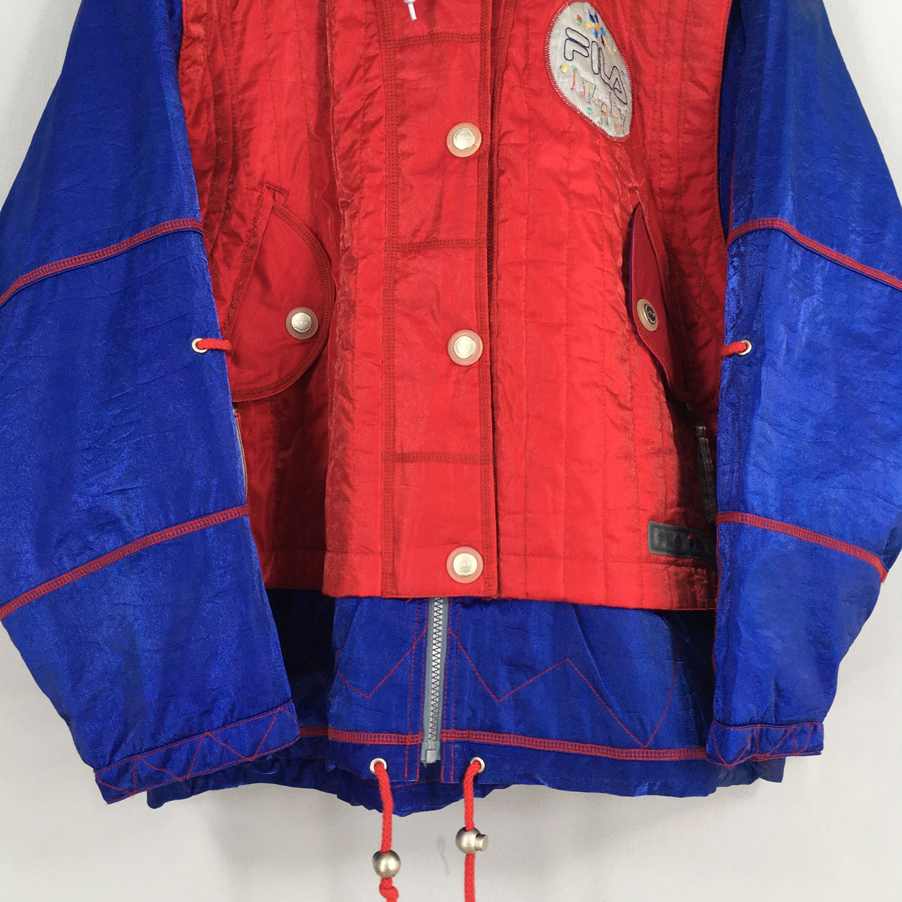 Fila Vintage 90s Fila Skiing Bomber Hoodie XLarge Size US XL / EU 56 / 4 - 3 Thumbnail