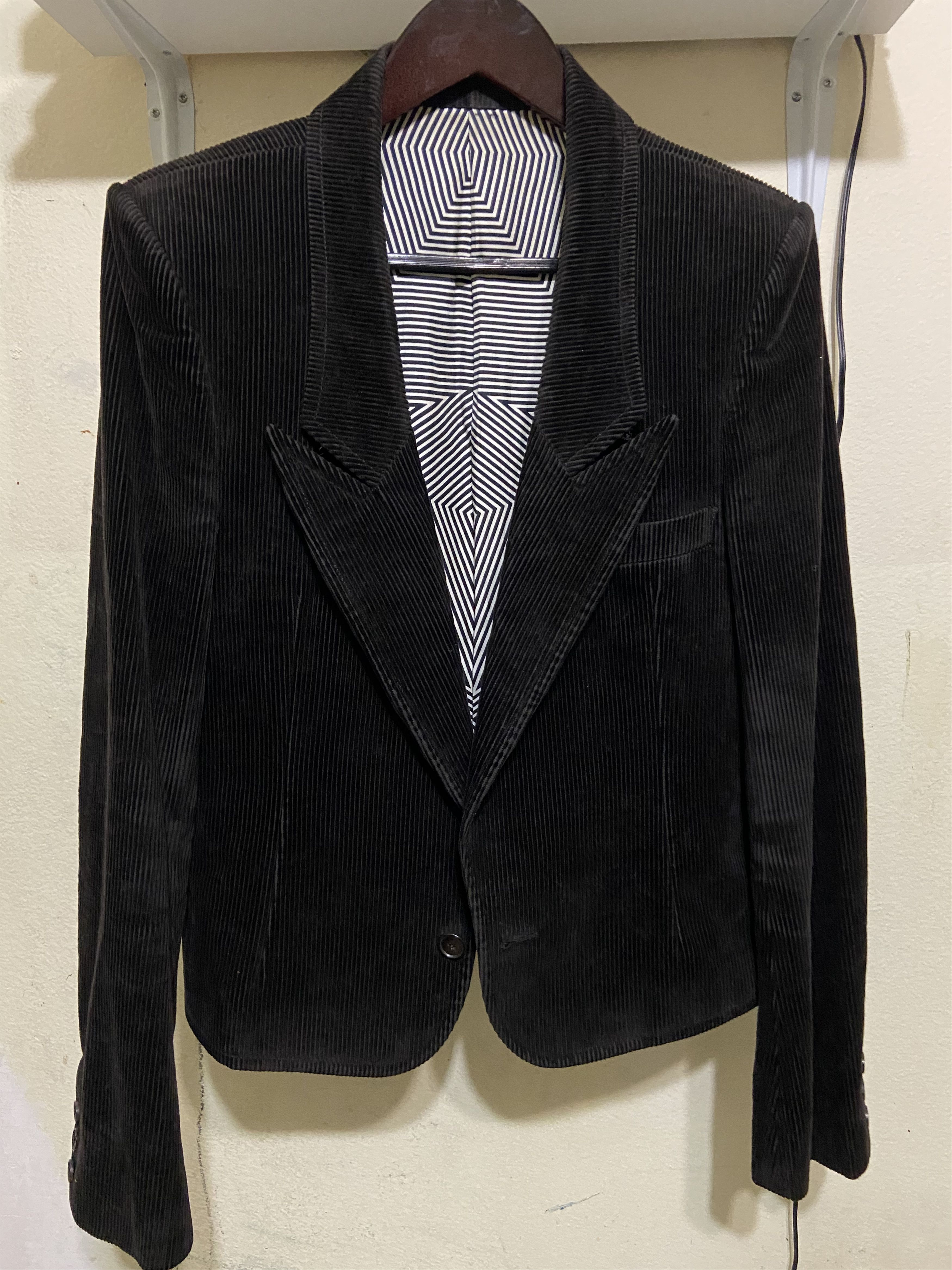 Number (N)ine Number (N)ine AW01 Cropped Corduroy Blazer Size 34S - 1 Thumbnail