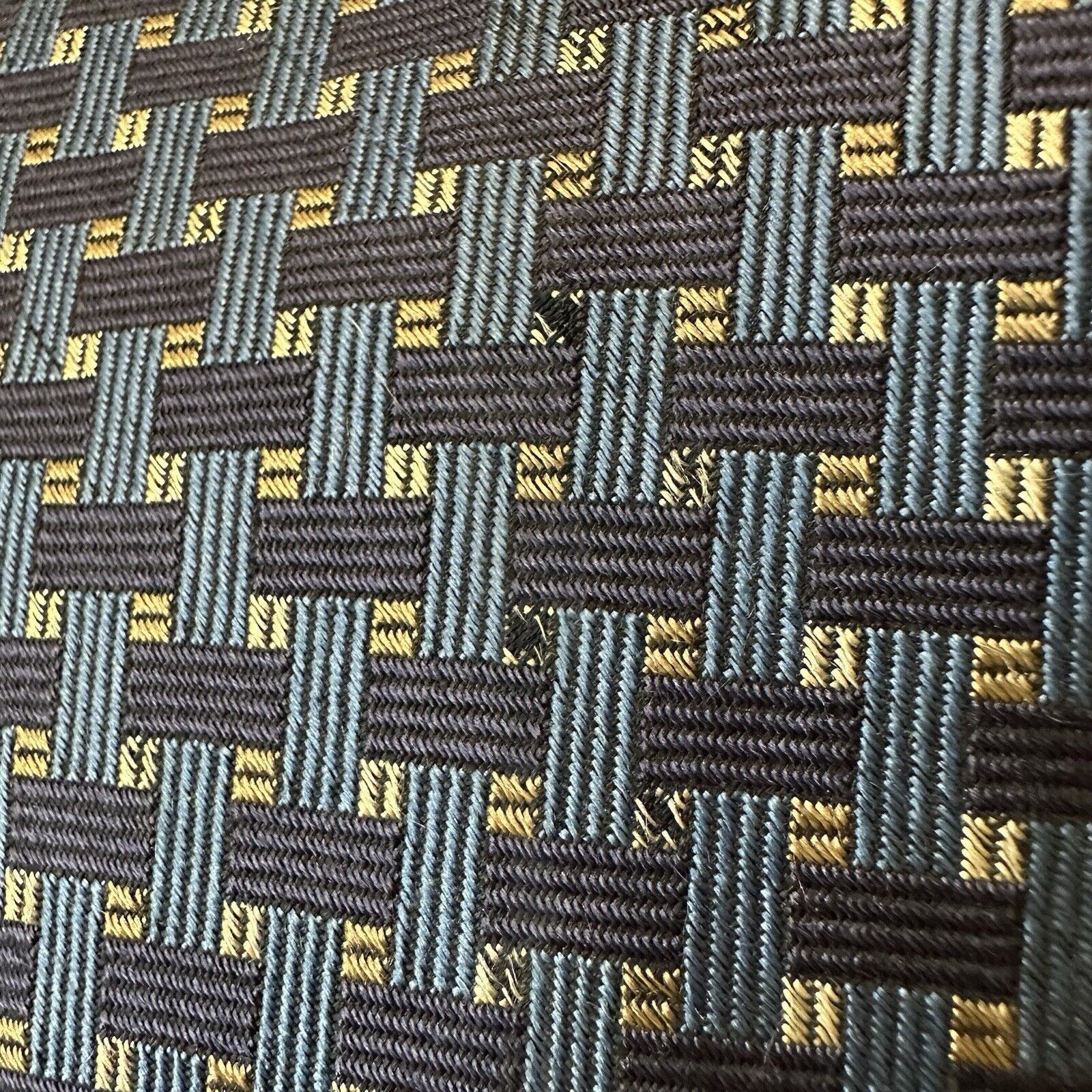 Jos. A. Bank Jos A. Bank, Collection Men's Neck Tie Blue w/Grays Silk USA Size ONE SIZE - 5 Thumbnail