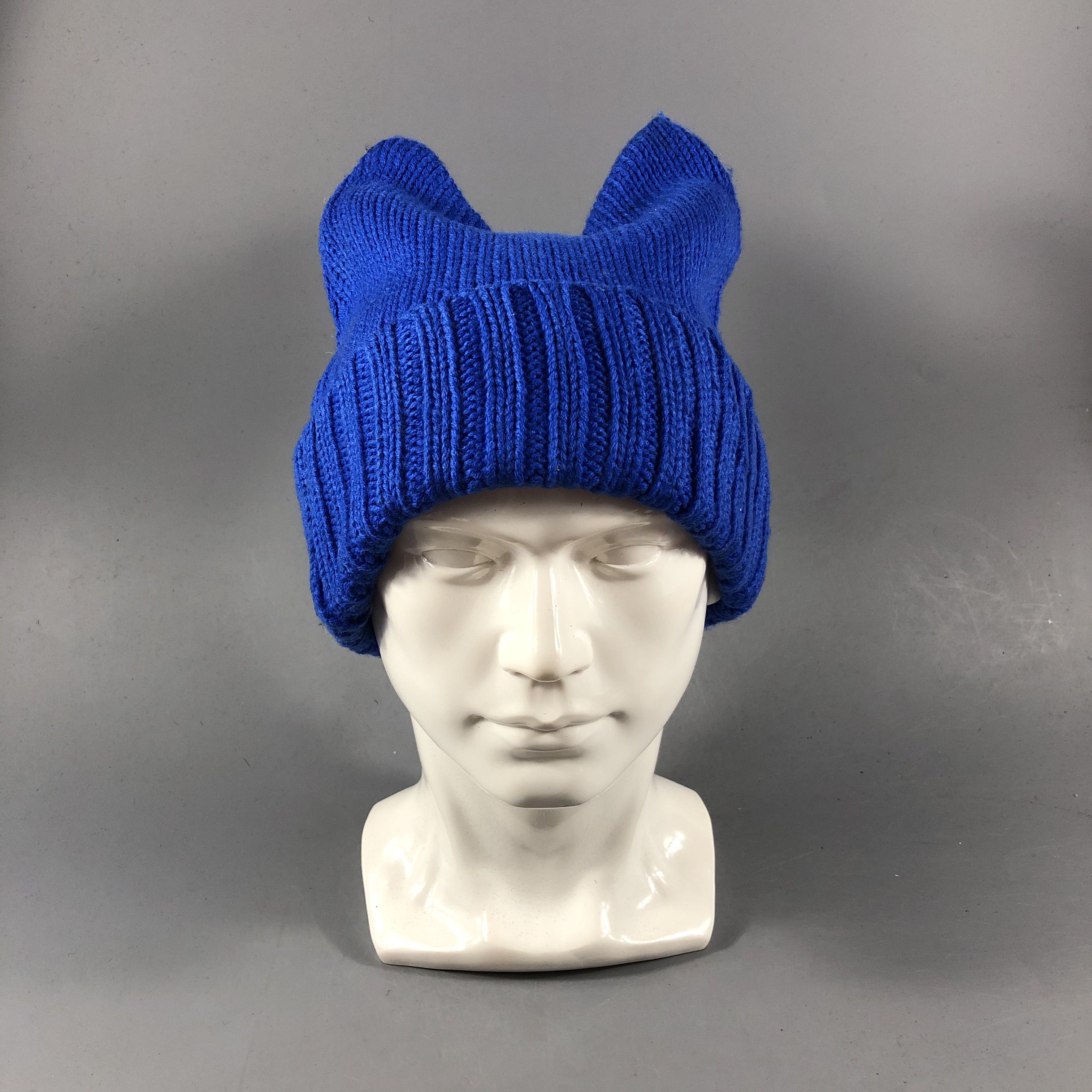 Hypebeast Blue Devil Horn Bunny Ear Beanie Snowcap Snow Hat B847 Size ONE SIZE - 1 Thumbnail