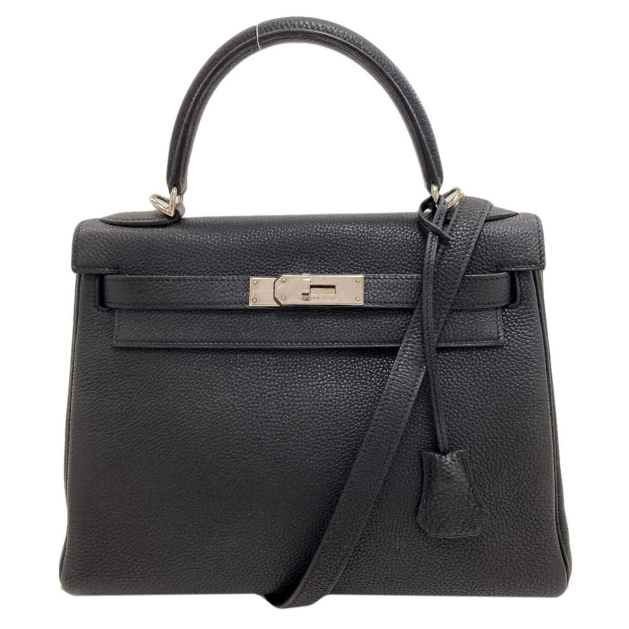 Hermes Hermes Kelly 28, inner stitching, silver hardware, handbag, Taurillon leather, women's. Size ONE SIZE - 1 Thumbnail