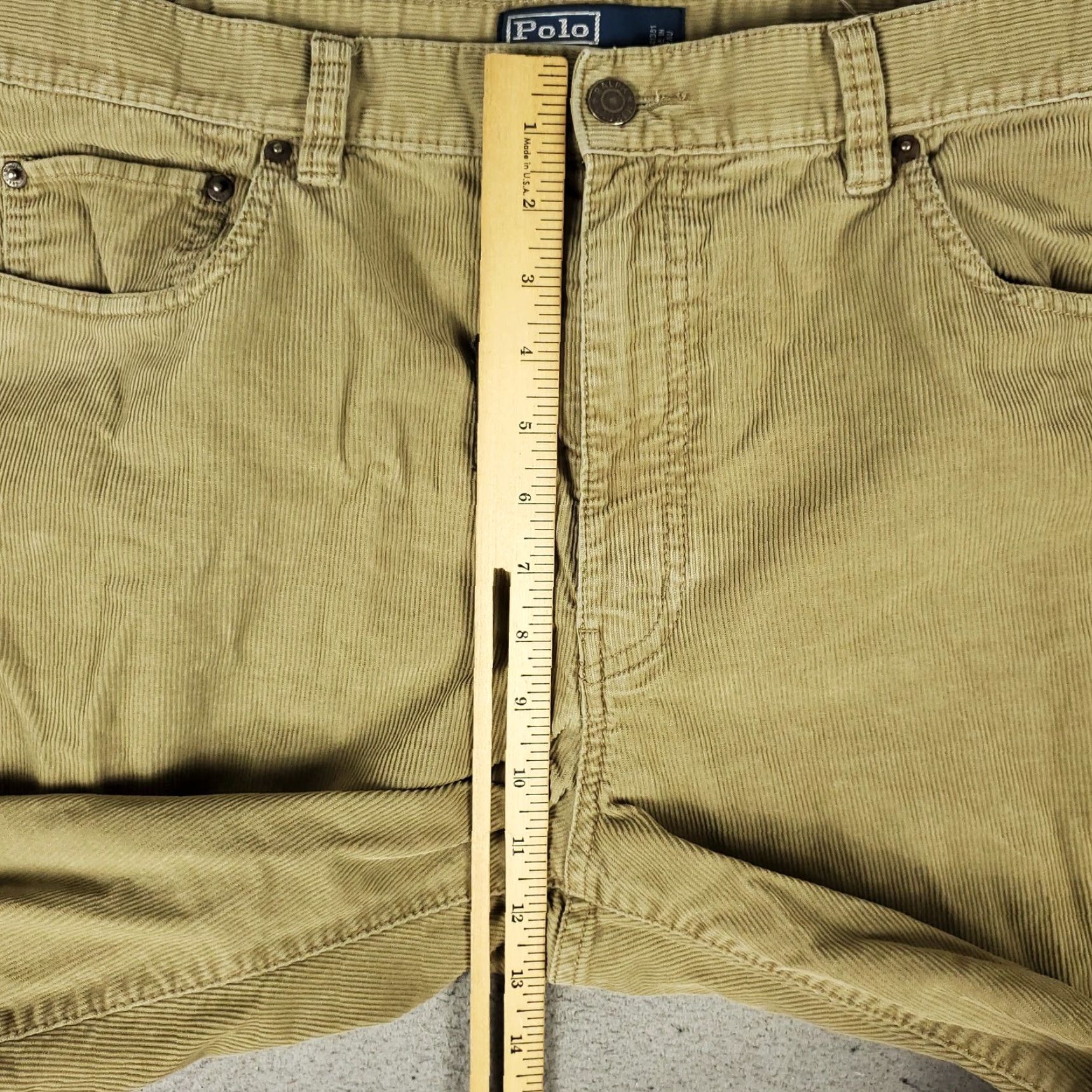 Polo Ralph Lauren VINTAGE Ralph Lauren Jeans Men 38x30 Corduroy Five Pocket Casual Khaki Beige Classic Size US M / EU 48-50 / 2 - 4 Thumbnail