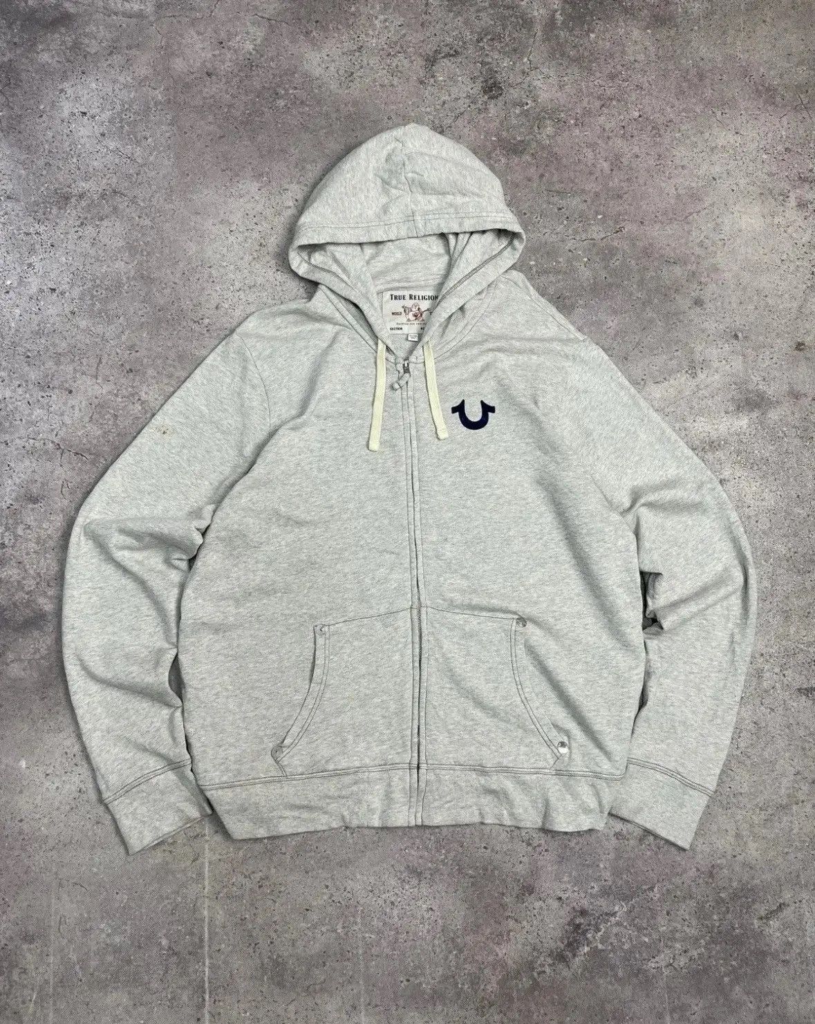Japanese Brand × True Religion Vintage True Religion Y2K Avantgarde Zip Hoodie Size US XXL / EU 58 / 5 - 2 Thumbnail