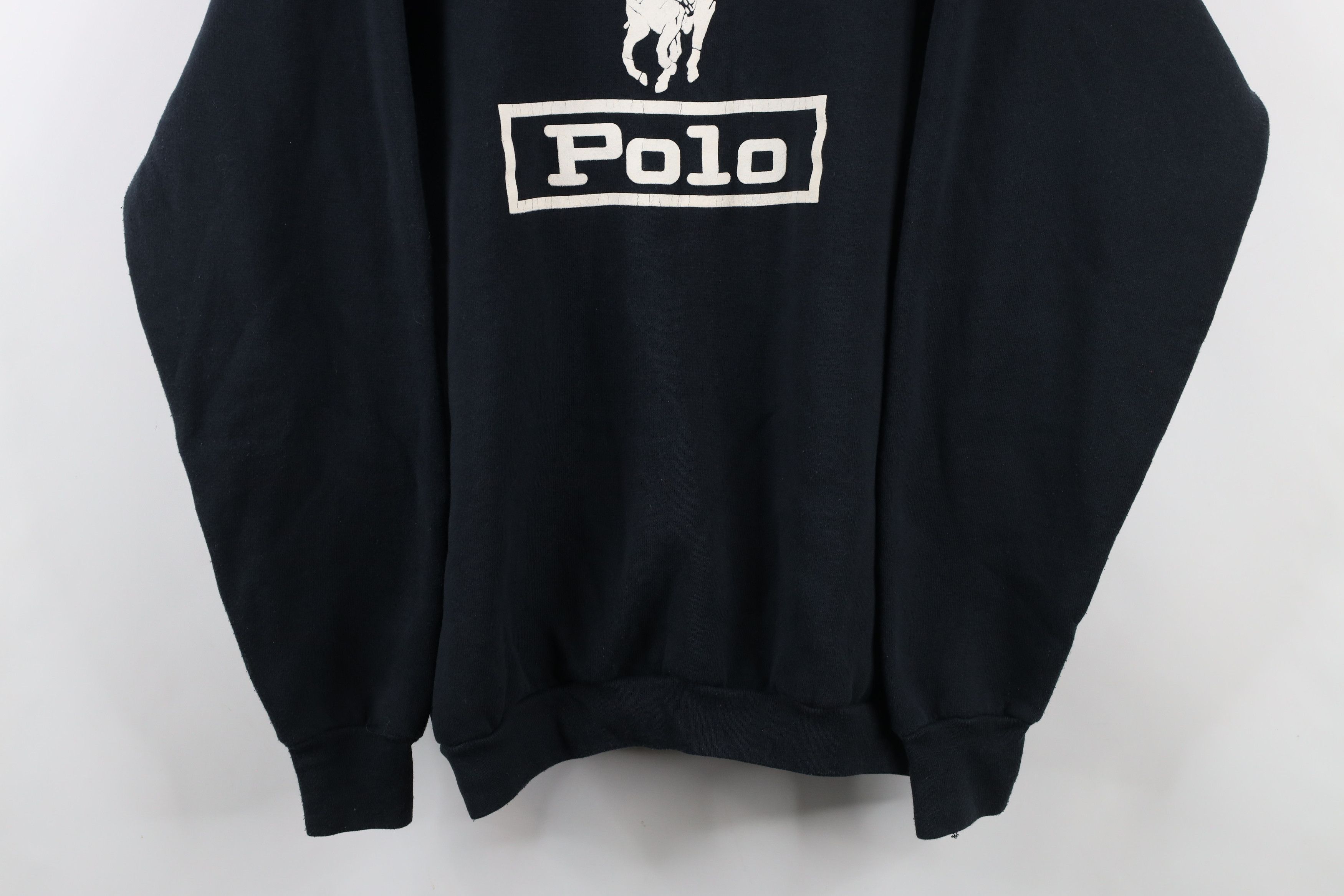 Vintage Vintage 90s Streetwear Polo Horse Crewneck Sweatshirt USA Size US XL / EU 56 / 4 - 3 Thumbnail