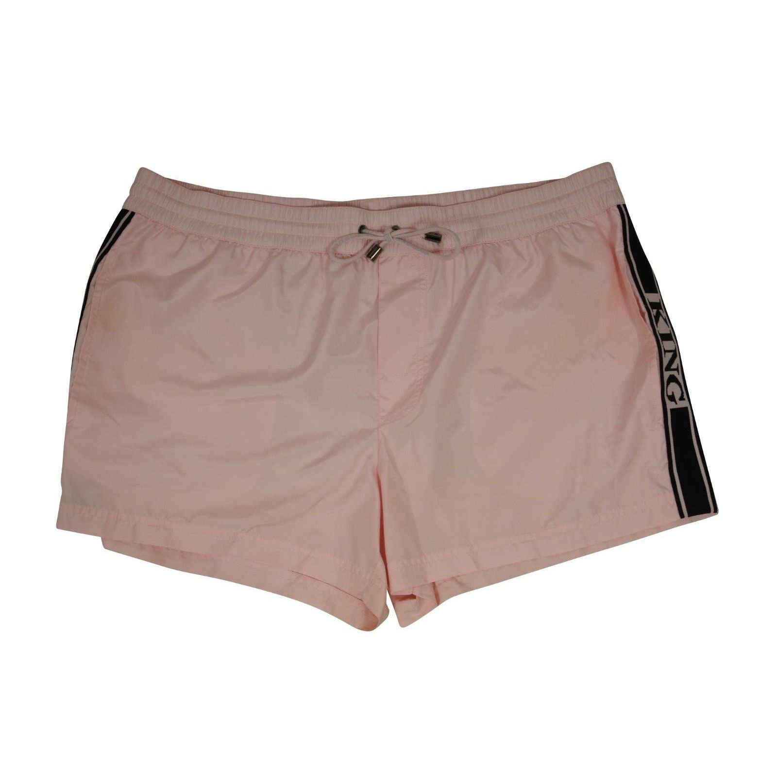 Dolce & Gabbana King Swim Shorts Size XL Pink Black Nylon Size US 36 / EU 52 - 7 Thumbnail