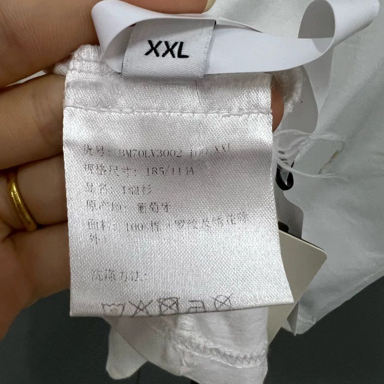 Givenchy Givenchy White Side Logo Printed Short Sleeve Size US XXL / EU 58 / 5 - 4 Thumbnail