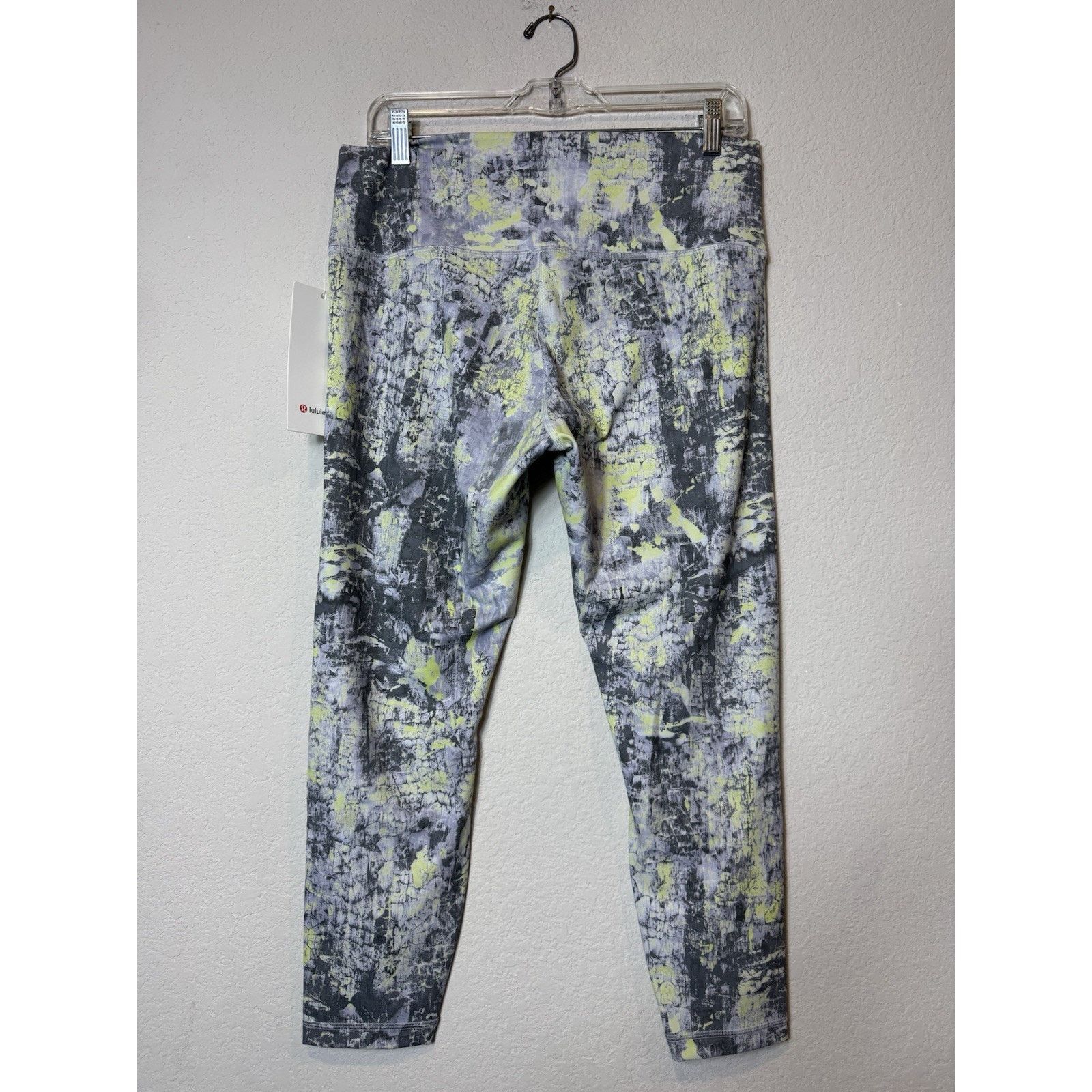 Lululemon Lululemon Wunder Train HR Tight 25” Everlux Grey Yellow 14 Size 36" / US 14 / IT 50 - 5 Thumbnail