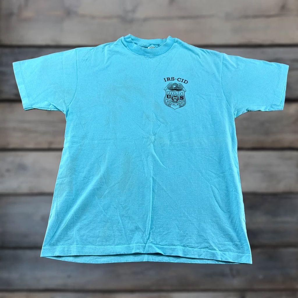 Anvil VINTAGE Anvil Shirt Mens XL Blue 90s Cartoon USA Short Sleeve Crew Neck T-Shirt Size US XL / EU 56 / 4 - 1 Thumbnail