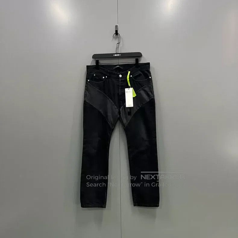 Givenchy Givenchy Black Patchwork Denim Jeans Size 33 Size US 33 - 1 Thumbnail