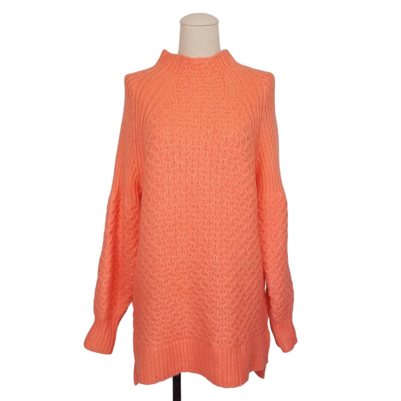 Anthropologie Anthropologie Bia Mock Neck Alpaca Blend Sweater Orange Sz S Size S / US 4 / IT 40 - 1 Thumbnail